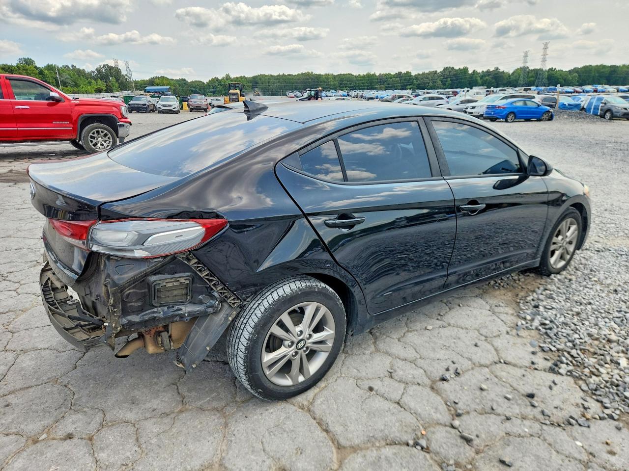 2017 Hyundai Elantra Se Black vin: KMHD84LF7HU099224