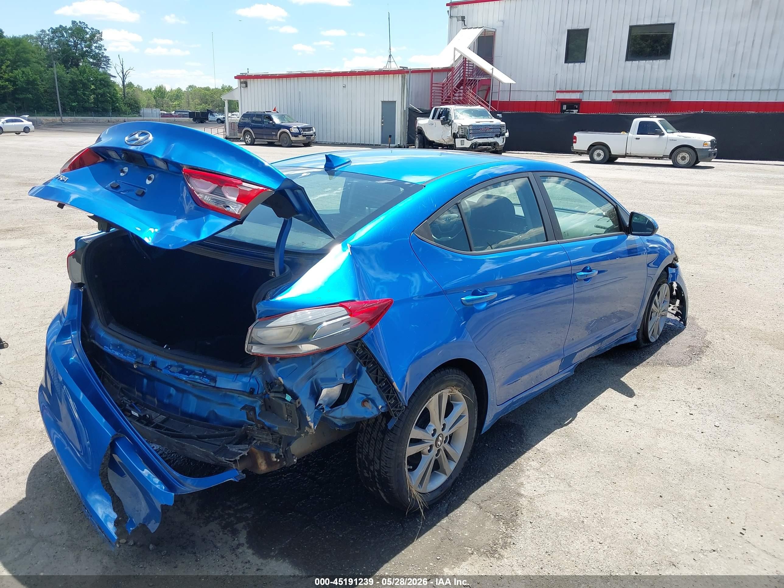 2017 Hyundai Elantra Value Edition Blue vin: KMHD84LF7HU428102