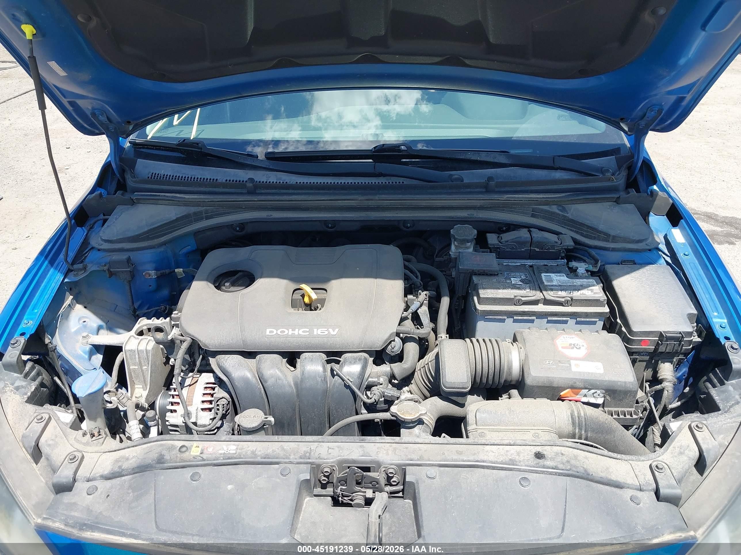 2017 Hyundai Elantra Value Edition Blue vin: KMHD84LF7HU428102