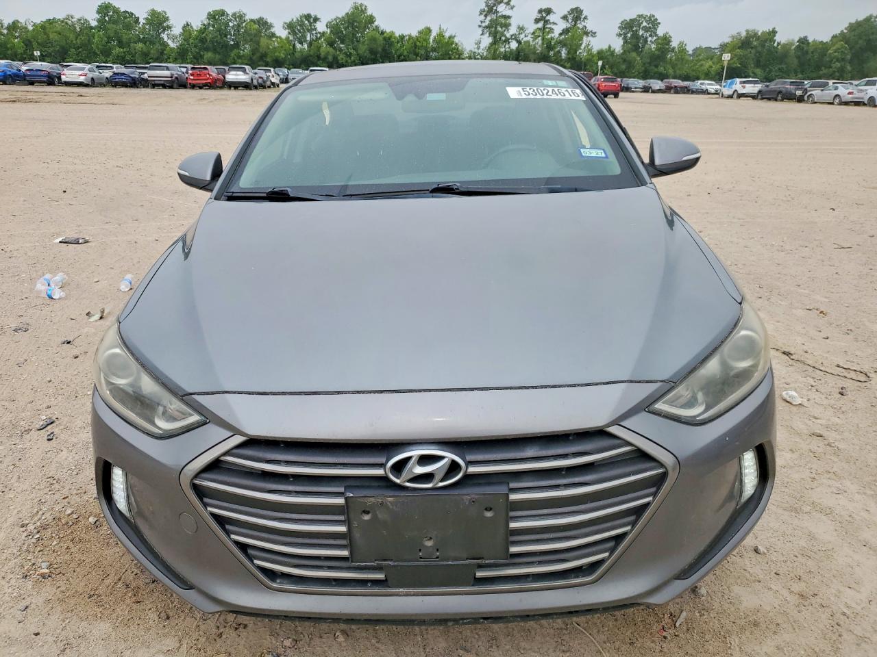 2018 Hyundai Elantra Limited Gray vin: KMHD84LF7JU451496