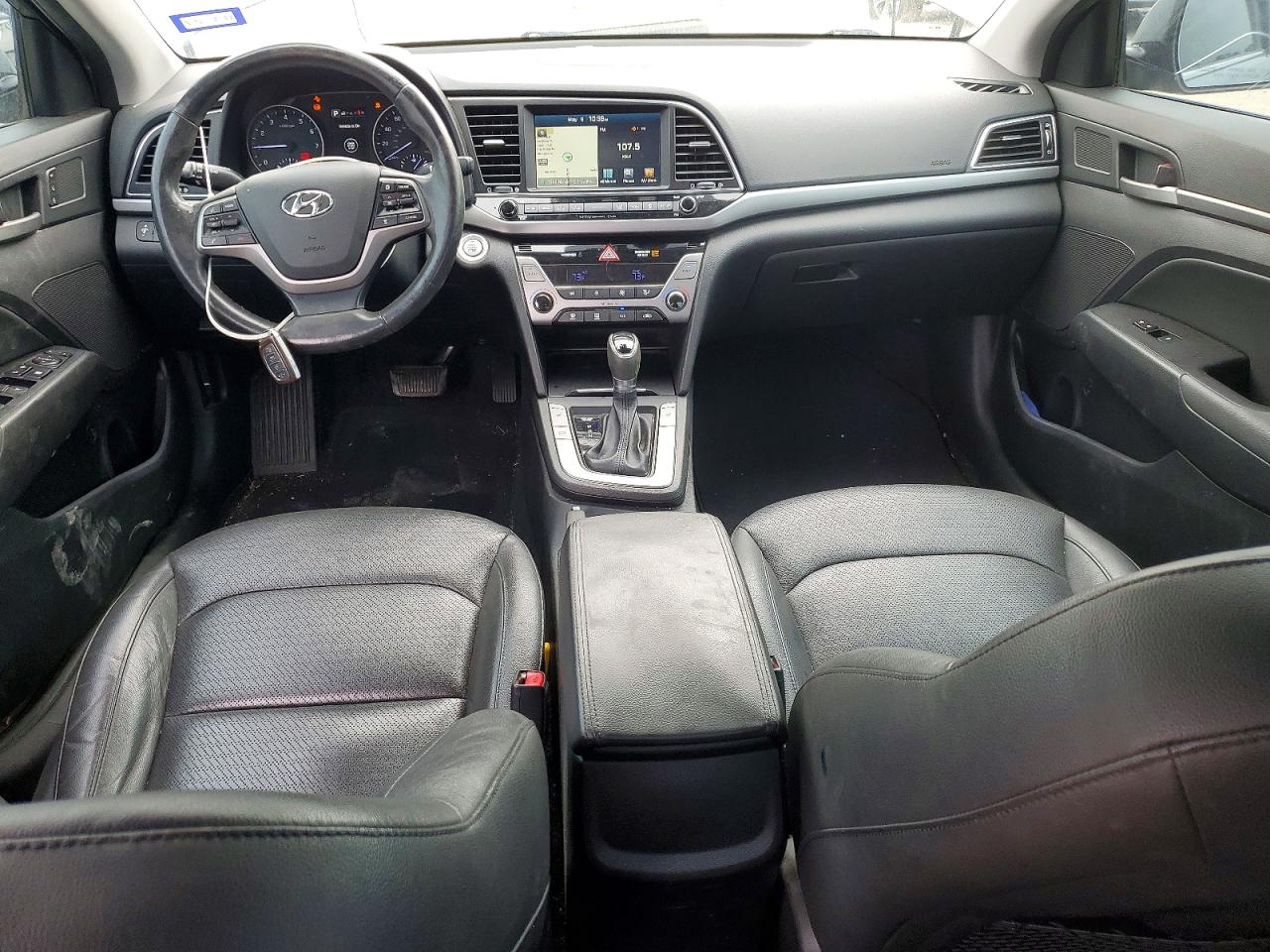 2018 Hyundai Elantra Limited Gray vin: KMHD84LF7JU451496