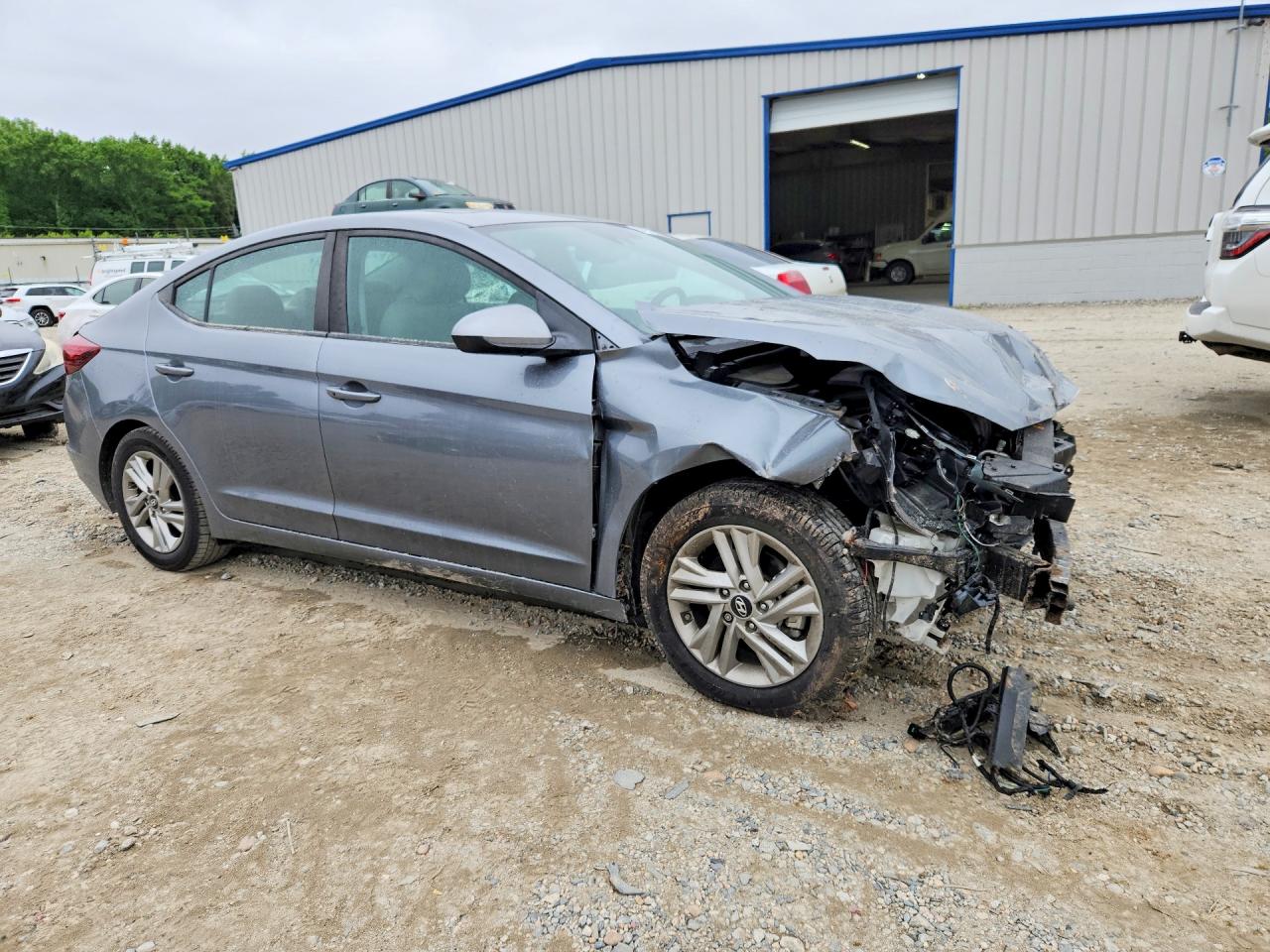 2019 Hyundai Elantra Value Edition Gray vin: KMHD84LF7KU830693