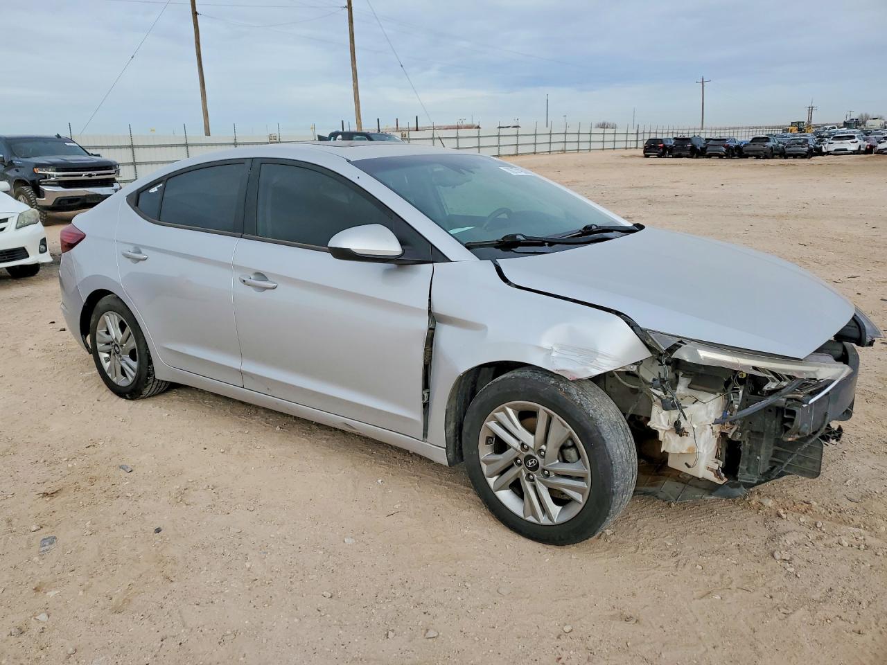 2019 Hyundai Elantra Value Edition Silver vin: KMHD84LF7KU862222
