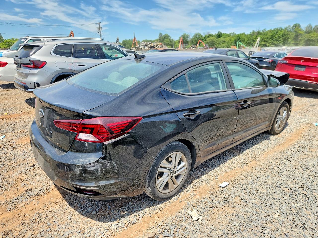 2020 Hyundai Elantra Sel Black vin: KMHD84LF7LU066538