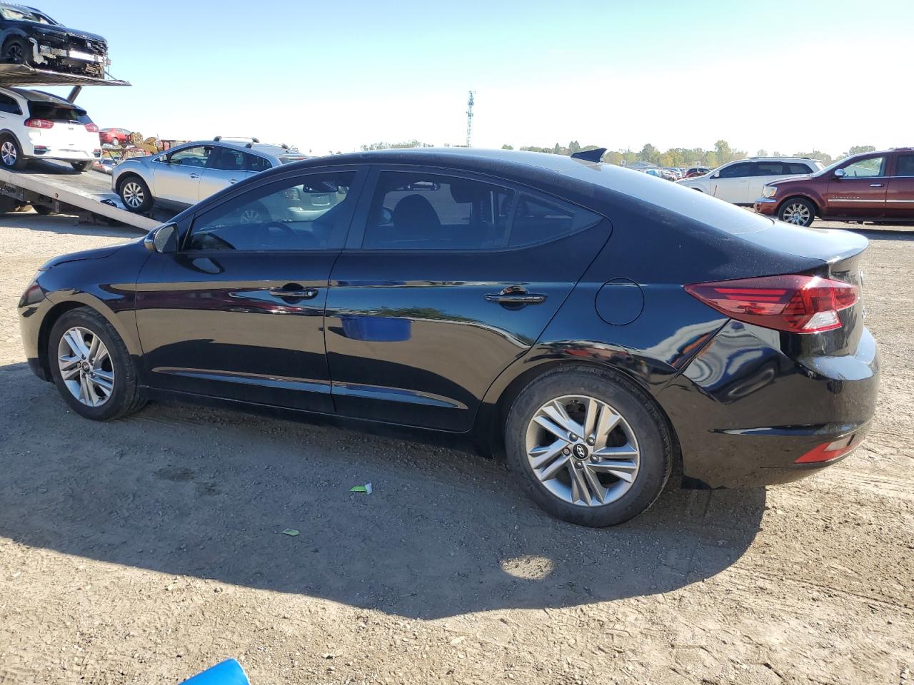 2020 Hyundai Elantra Sel Black vin: KMHD84LF7LU101563