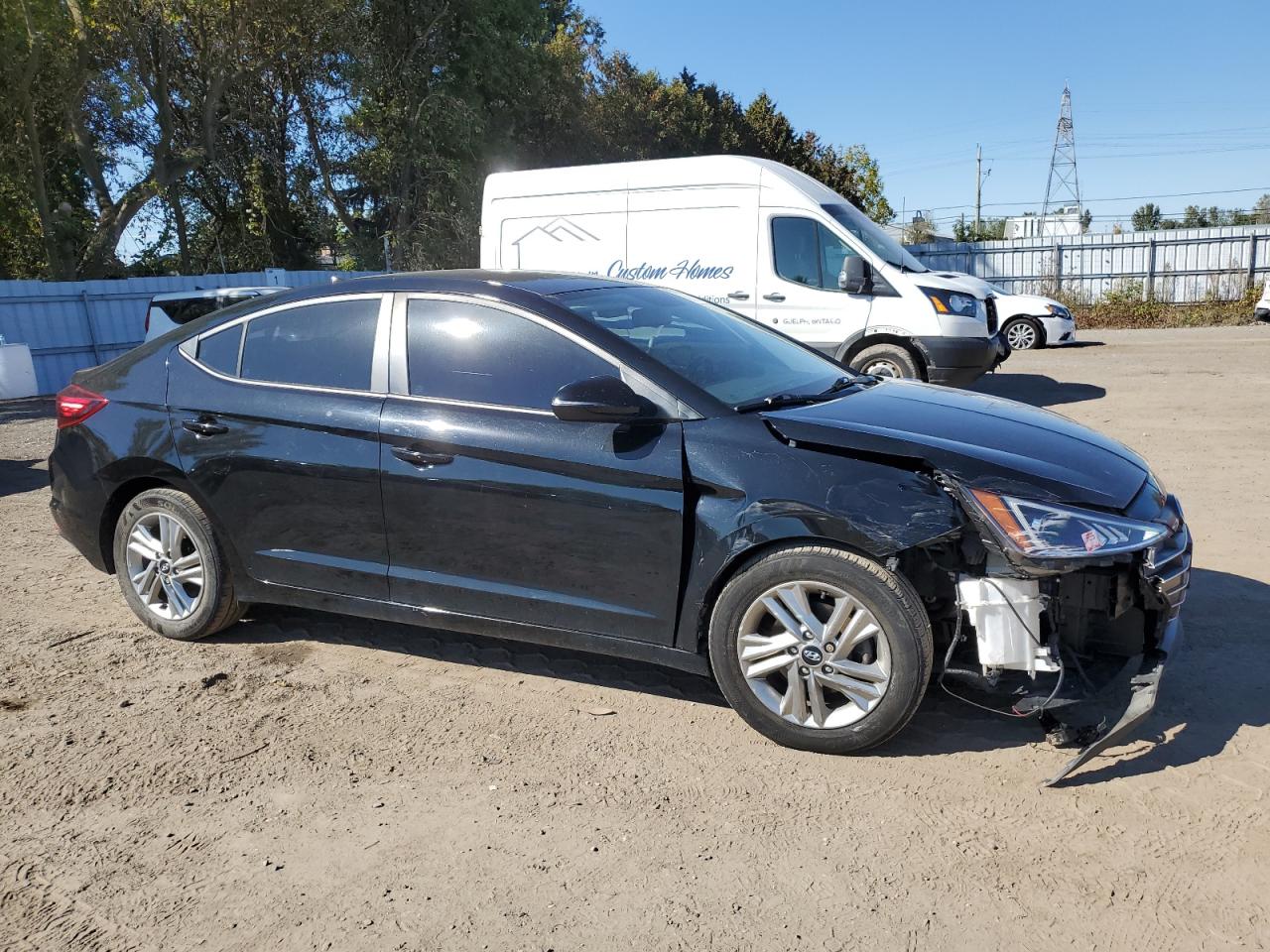2020 Hyundai Elantra Sel Black vin: KMHD84LF7LU101563