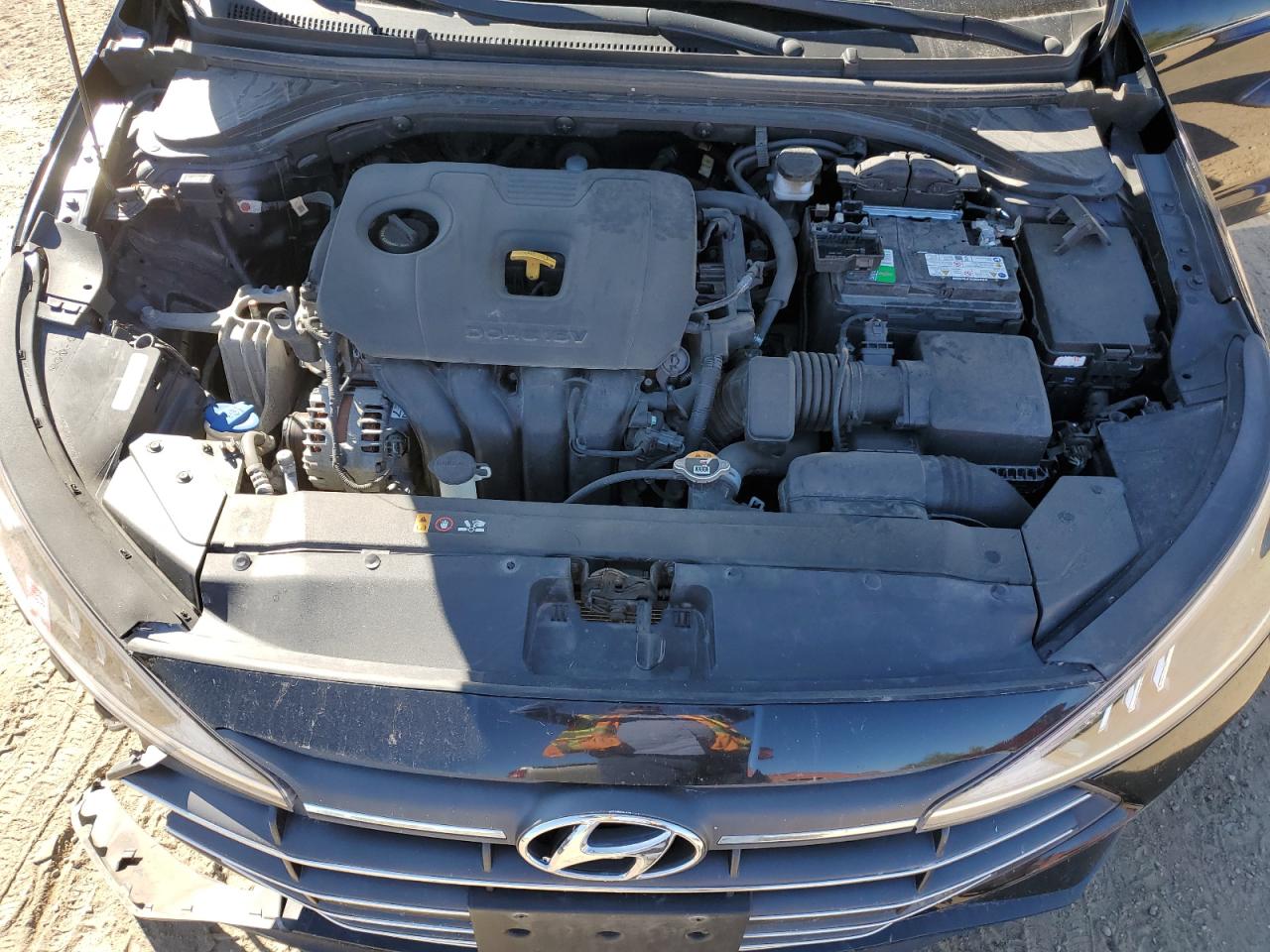 2020 Hyundai Elantra Sel Black vin: KMHD84LF7LU101563