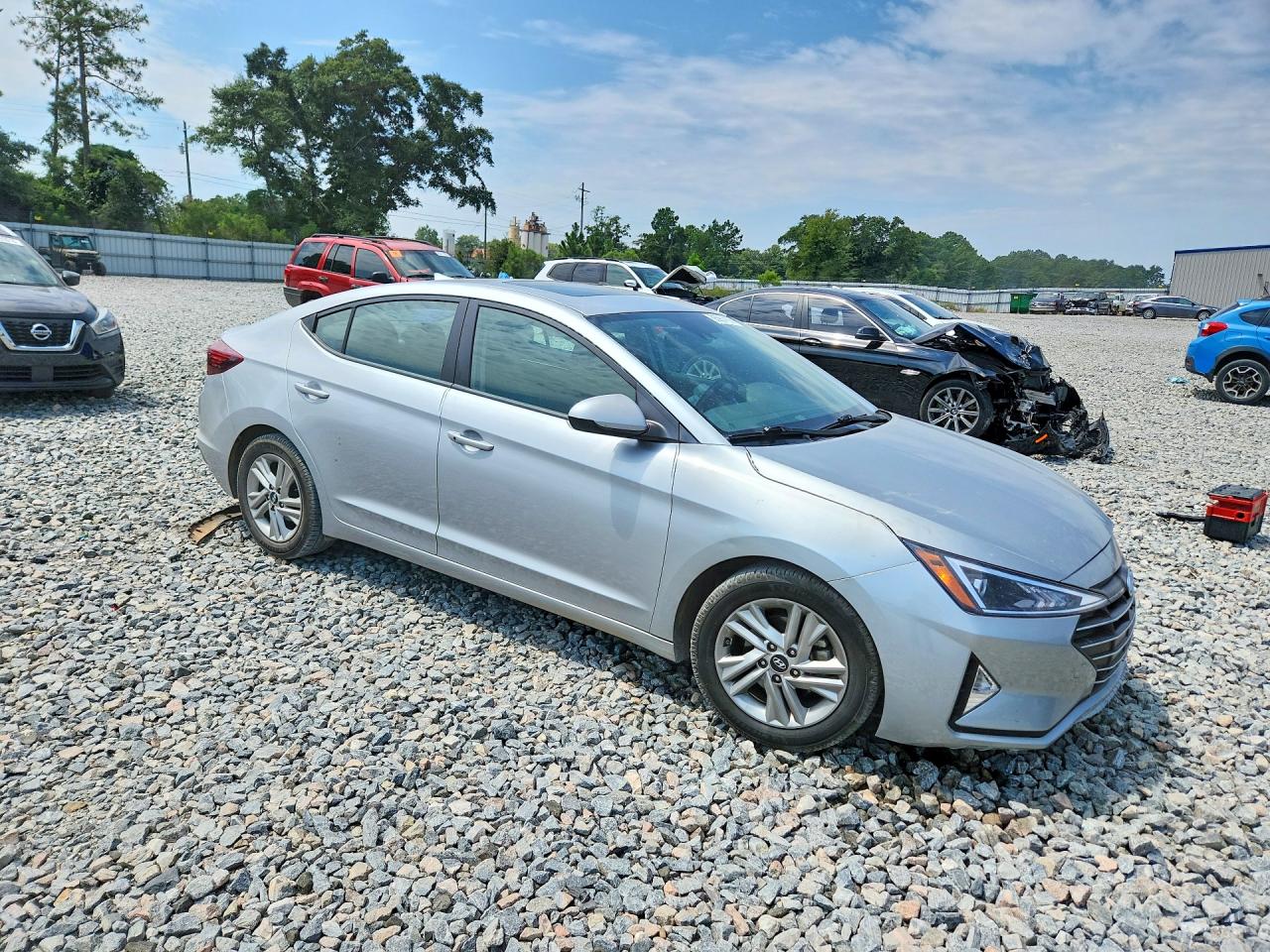 2020 Hyundai Elantra Value Edition Silver vin: KMHD84LF7LU107783