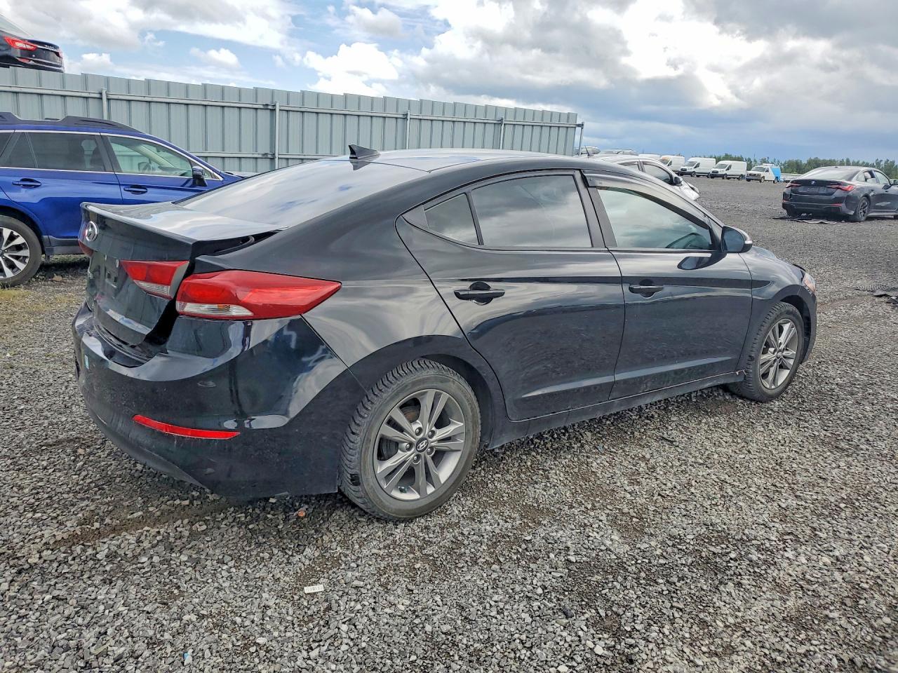 2017 Hyundai Elantra Se Черный vin: KMHD84LF8HU323617