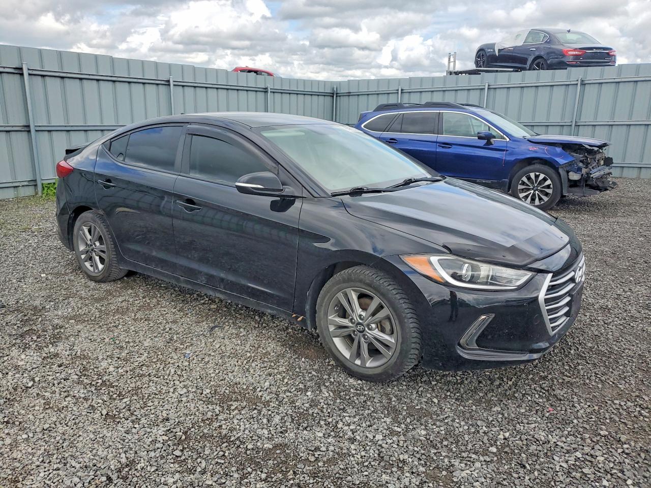 2017 Hyundai Elantra Se Черный vin: KMHD84LF8HU323617
