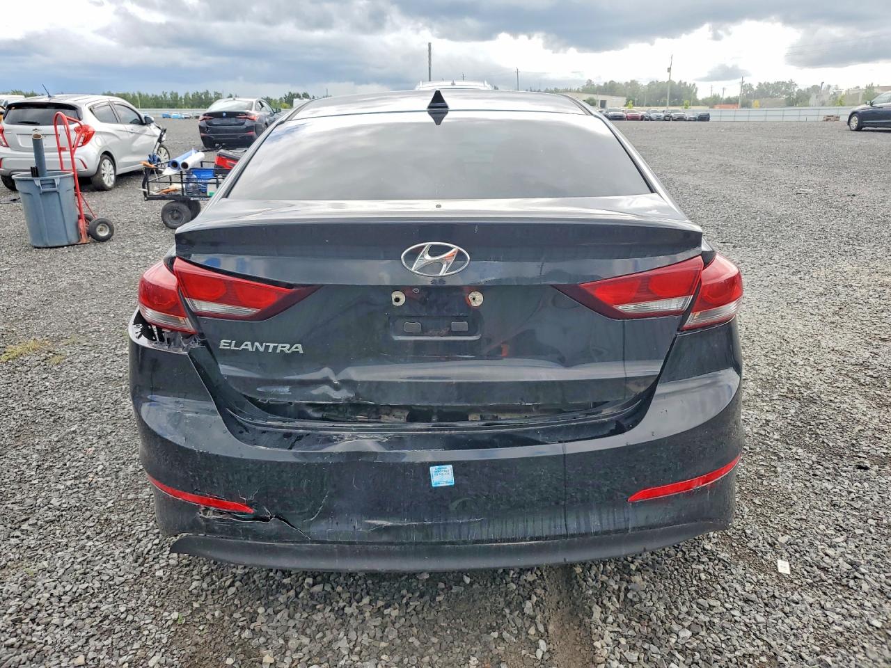 2017 Hyundai Elantra Se Черный vin: KMHD84LF8HU323617