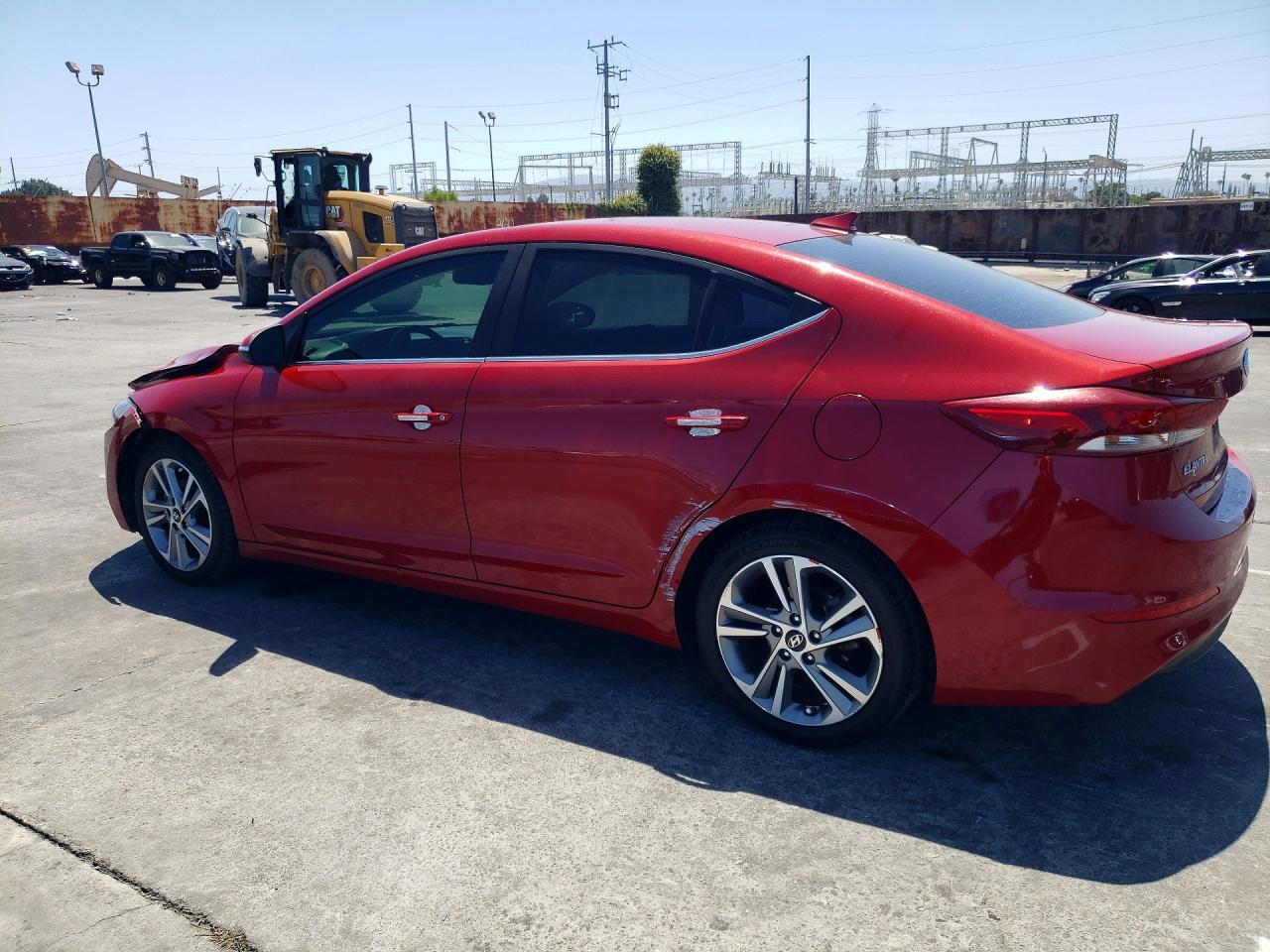 2018 Hyundai Elantra Limited Red vin: KMHD84LF8JU449014