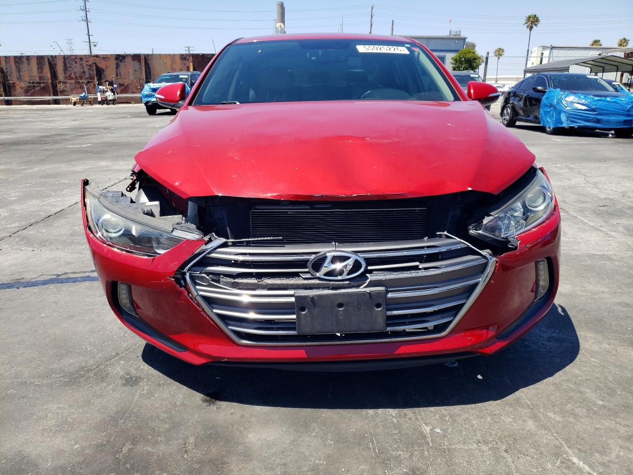 2018 Hyundai Elantra Limited Red vin: KMHD84LF8JU449014