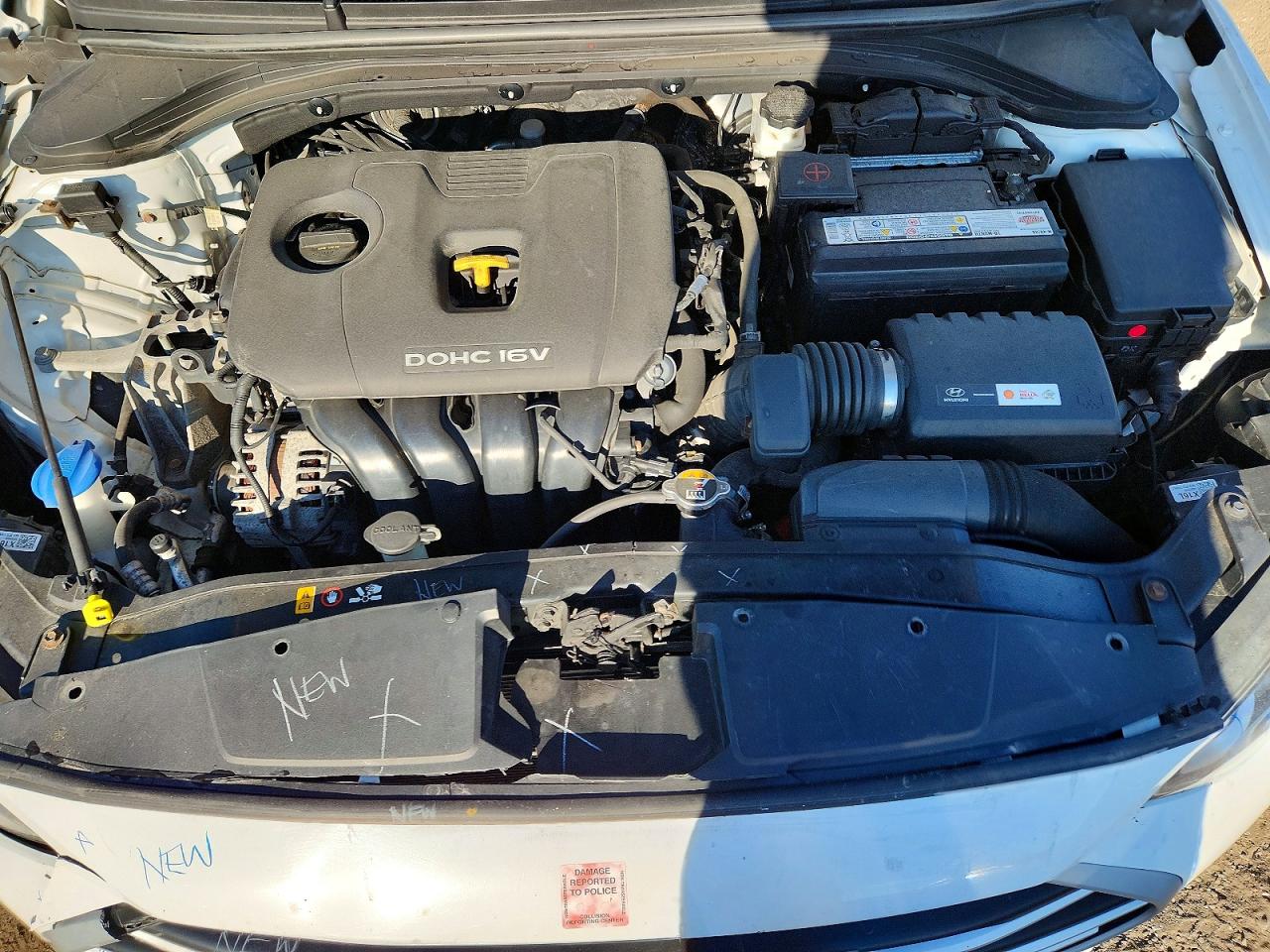2017 Hyundai Elantra Se White vin: KMHD84LF9HU267901