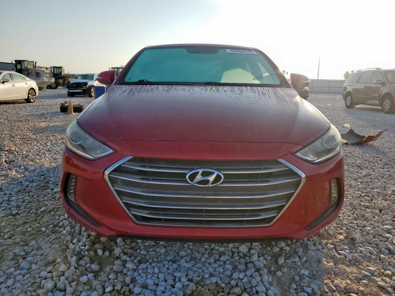 2017 Hyundai Elantra Red vin: KMHD84LF9HU314120