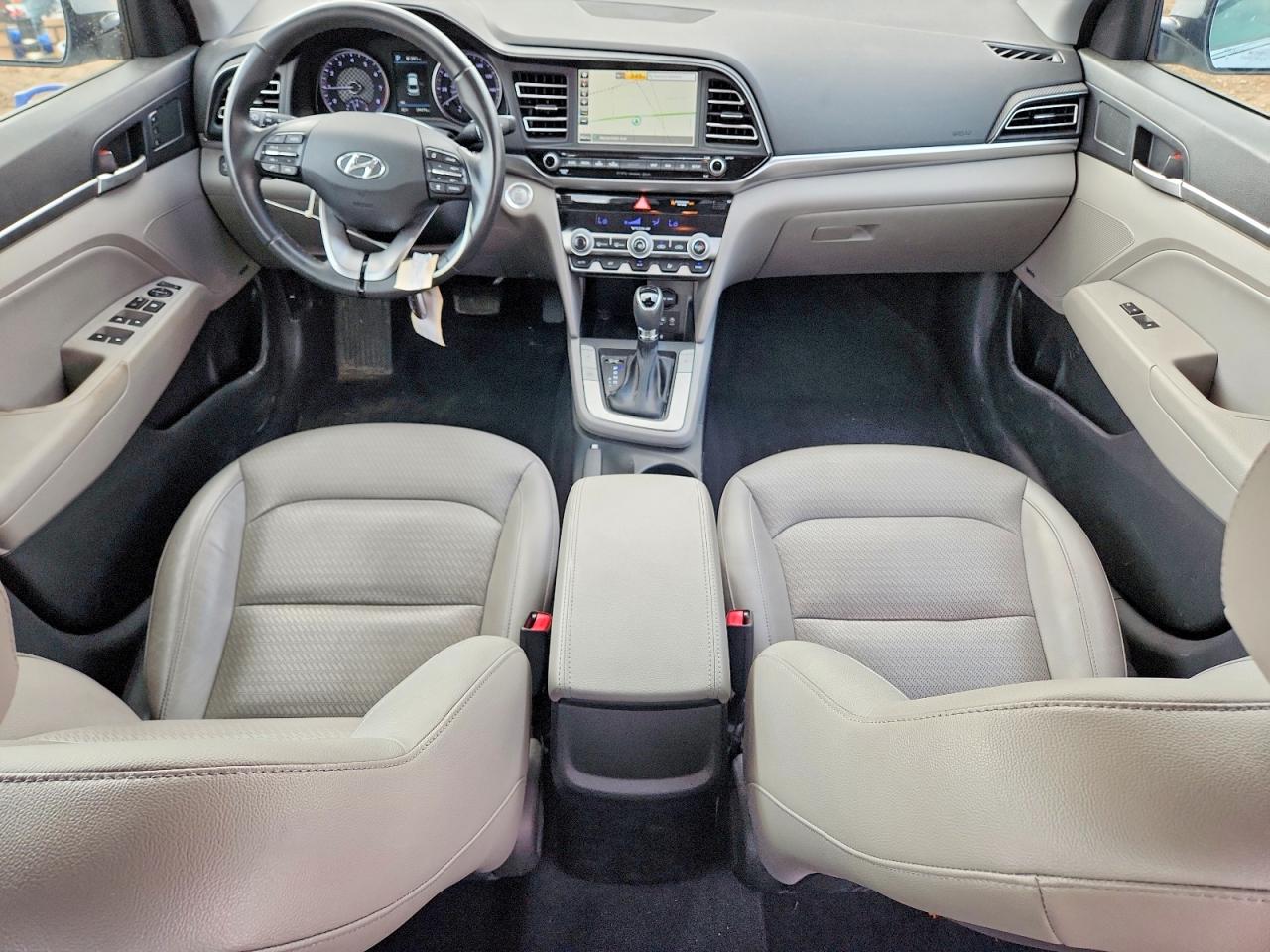 2019 Hyundai Elantra Limited Silver vin: KMHD84LF9KU838651