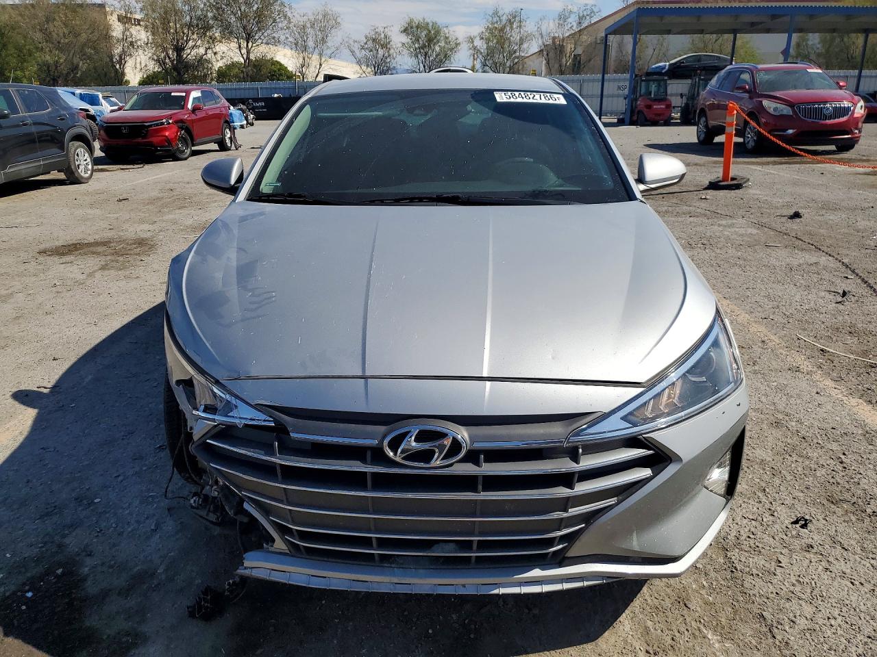 2020 Hyundai Elantra Sel Silver vin: KMHD84LF9LU067223