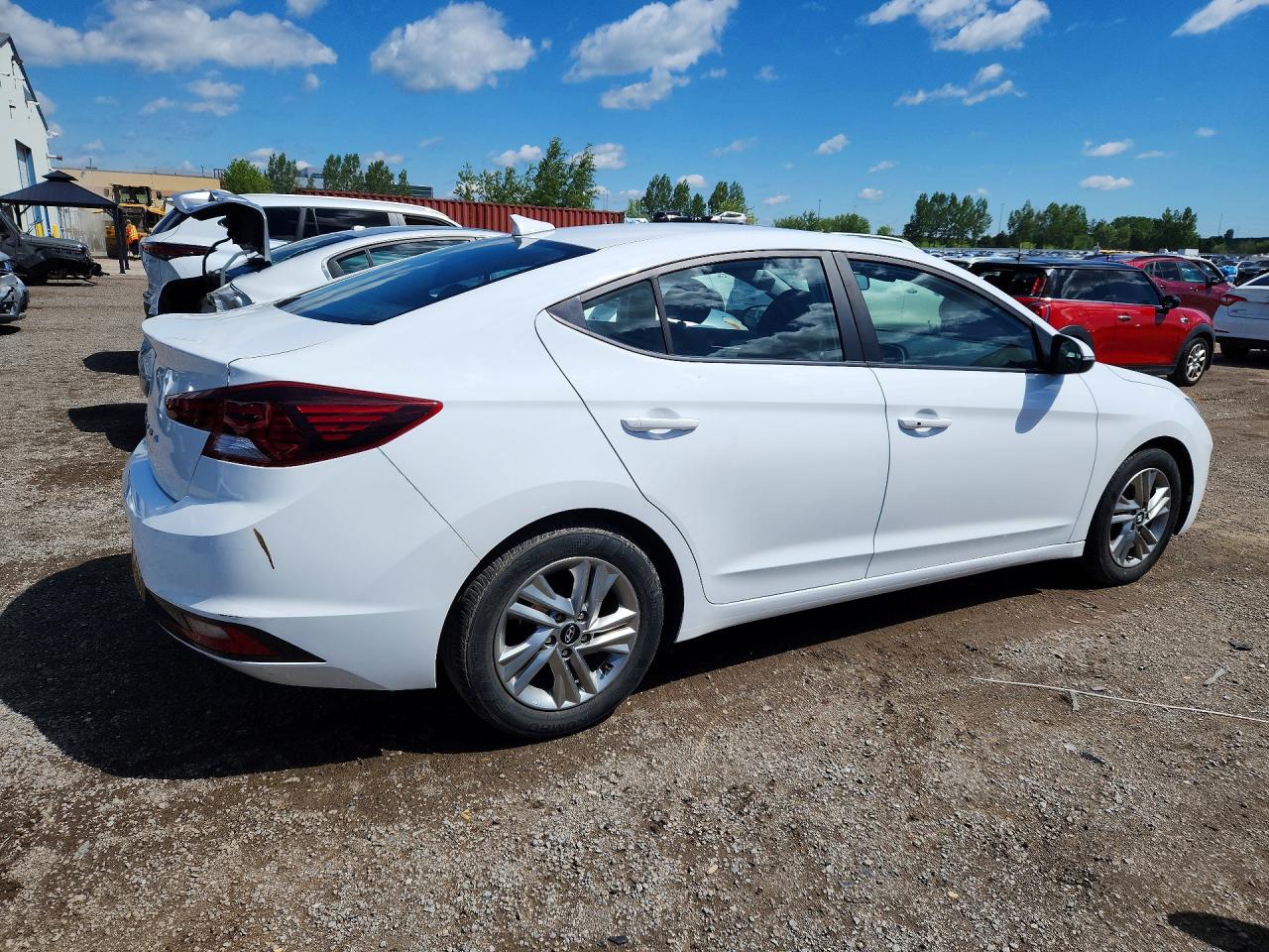 2020 Hyundai Elantra Sel White vin: KMHD84LF9LU077945