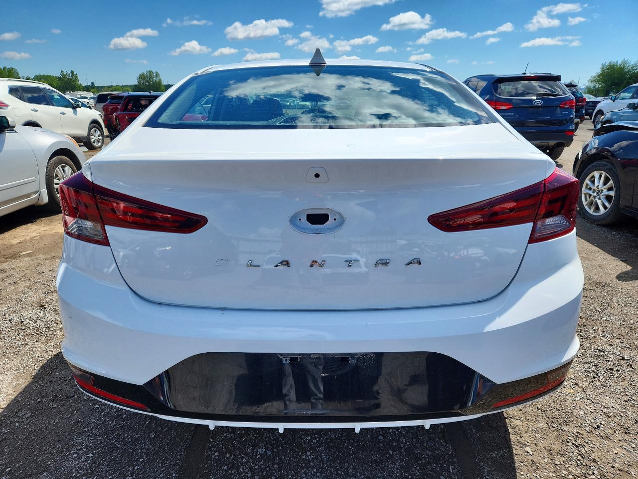 2020 Hyundai Elantra Sel White vin: KMHD84LF9LU077945