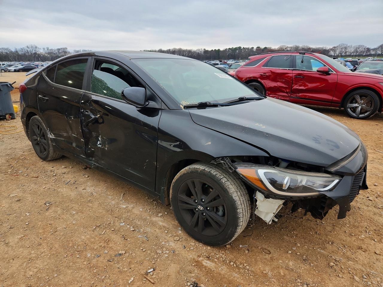2017 Hyundai Elantra Value Edition Black vin: KMHD84LFXHU240674