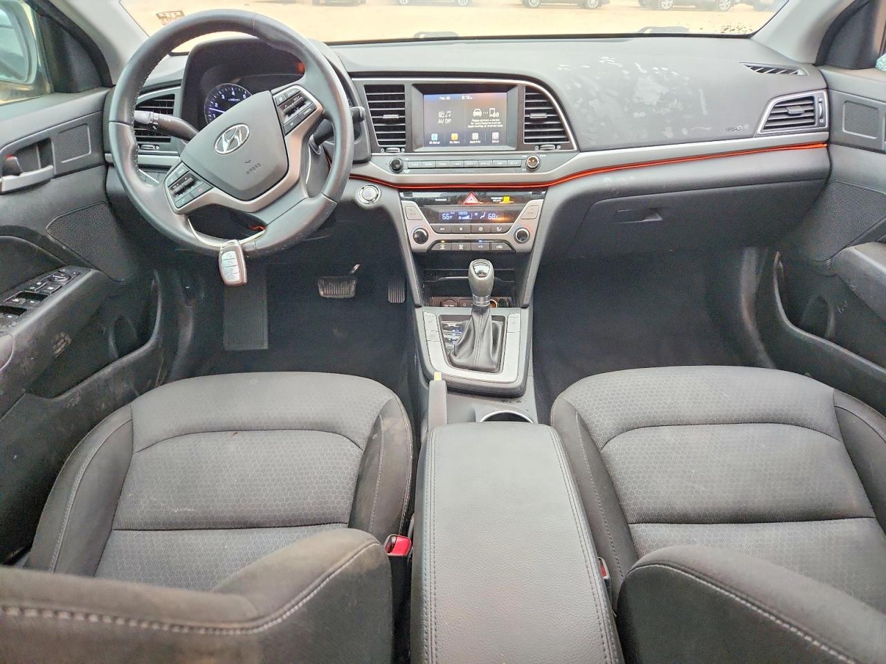 2017 Hyundai Elantra Value Edition Black vin: KMHD84LFXHU240674