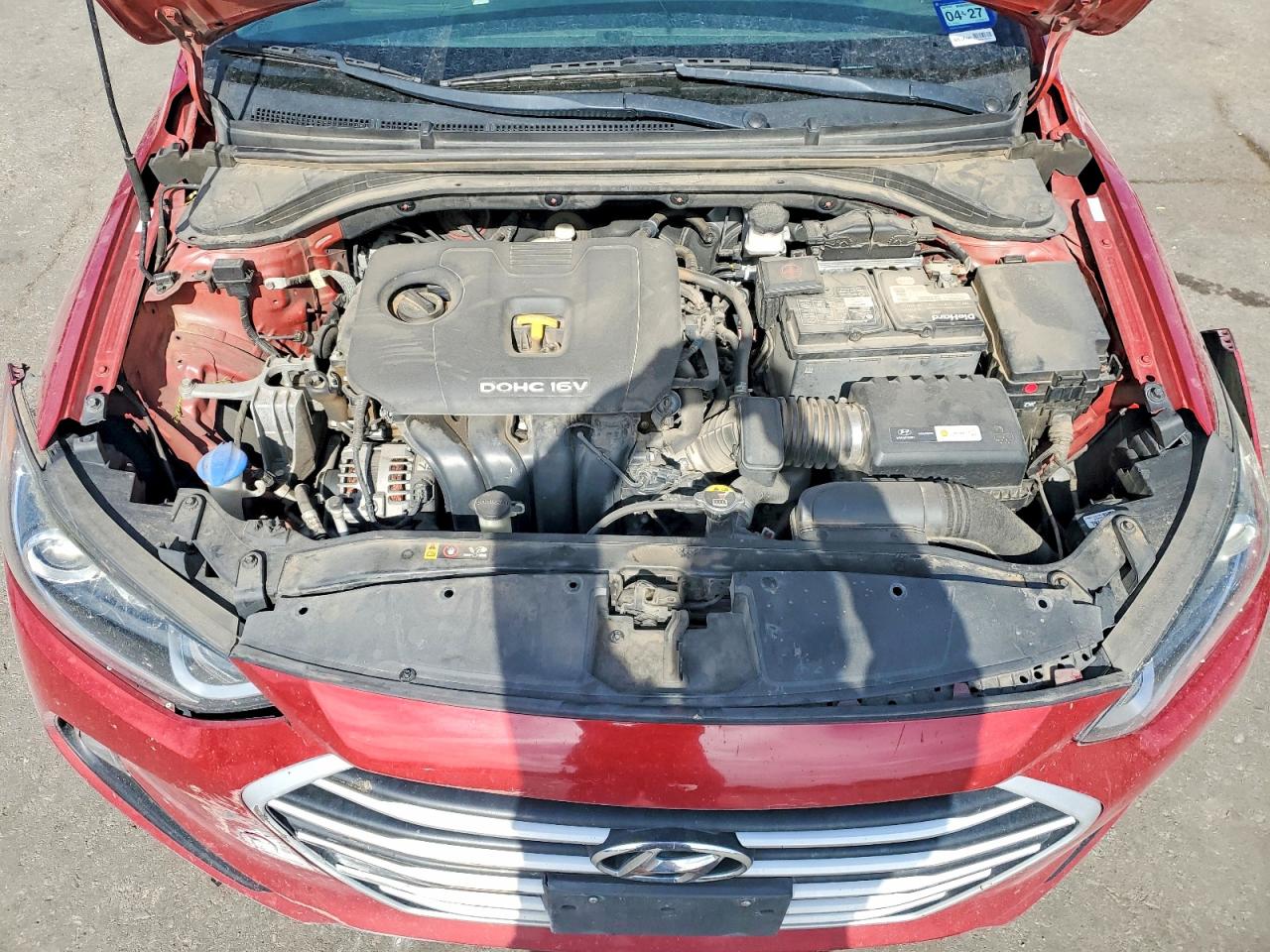 2017 Hyundai Elantra Value Edition Red vin: KMHD84LFXHU358711