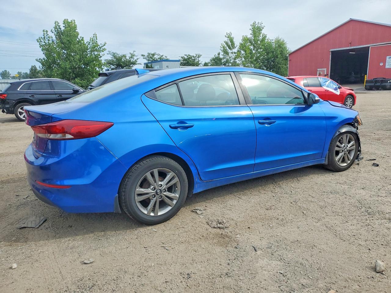 2017 Hyundai Elantra Se Blue vin: KMHD84LFXHU374150