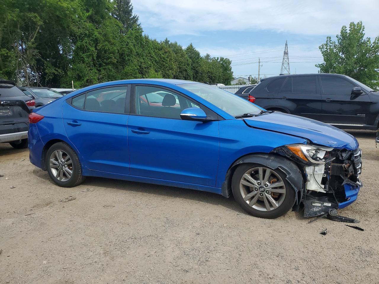 2017 Hyundai Elantra Se Blue vin: KMHD84LFXHU374150