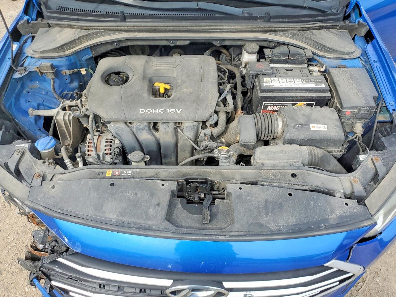 2017 Hyundai Elantra Se Blue vin: KMHD84LFXHU374150
