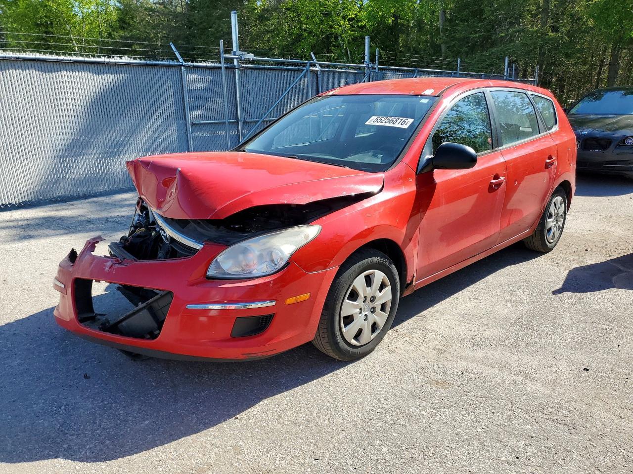 2009 Hyundai Elantra Touring Red vin: KMHDB85E09U036481
