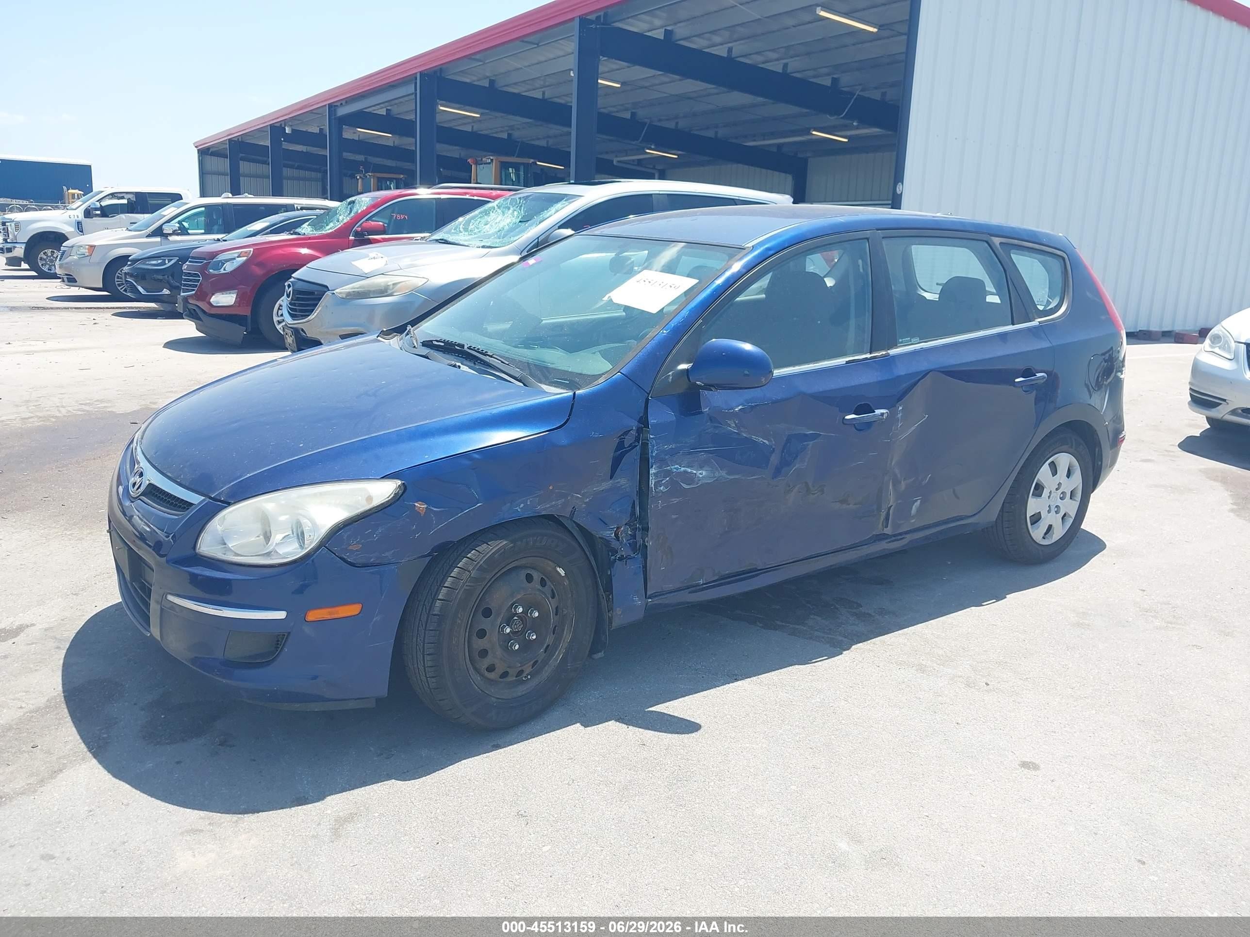 2011 Hyundai Elantra Touring Gls Blue vin: KMHDB8AE2BU096905