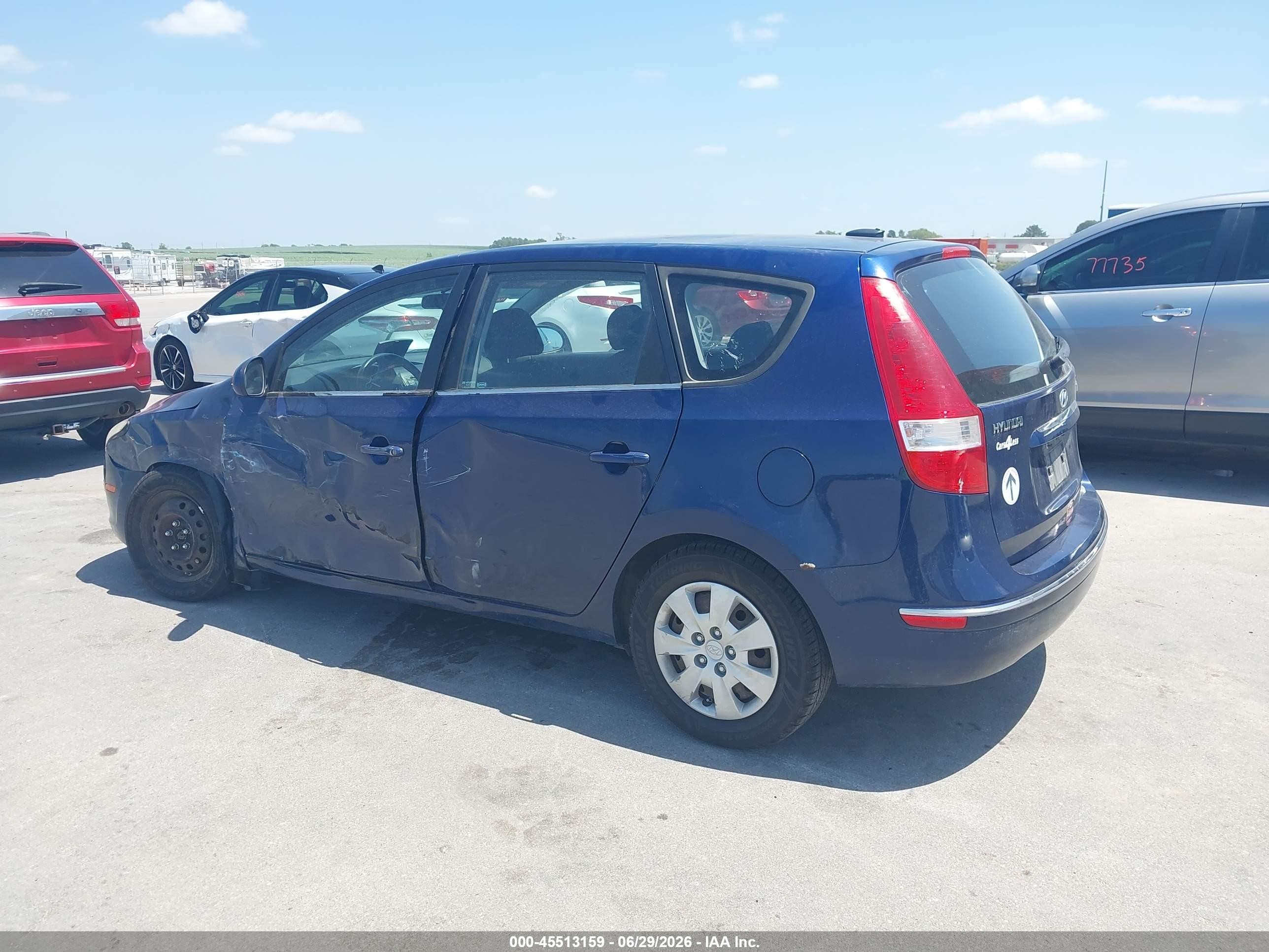 2011 Hyundai Elantra Touring Gls Blue vin: KMHDB8AE2BU096905