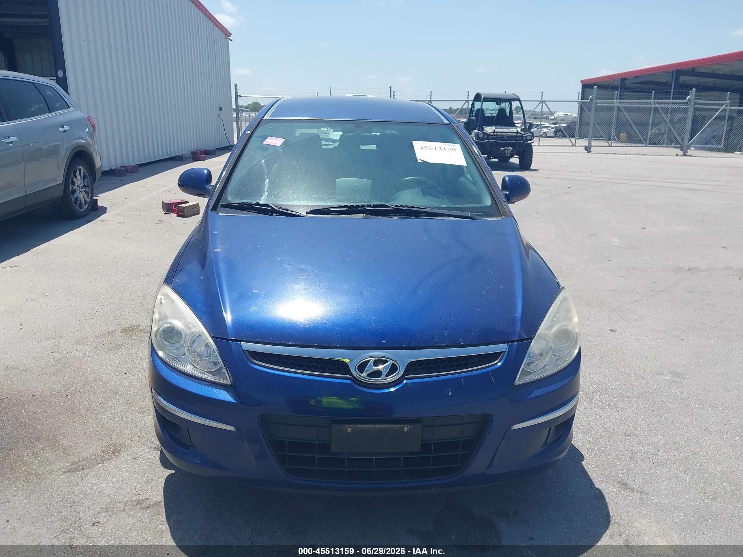 2011 Hyundai Elantra Touring Gls Blue vin: KMHDB8AE2BU096905