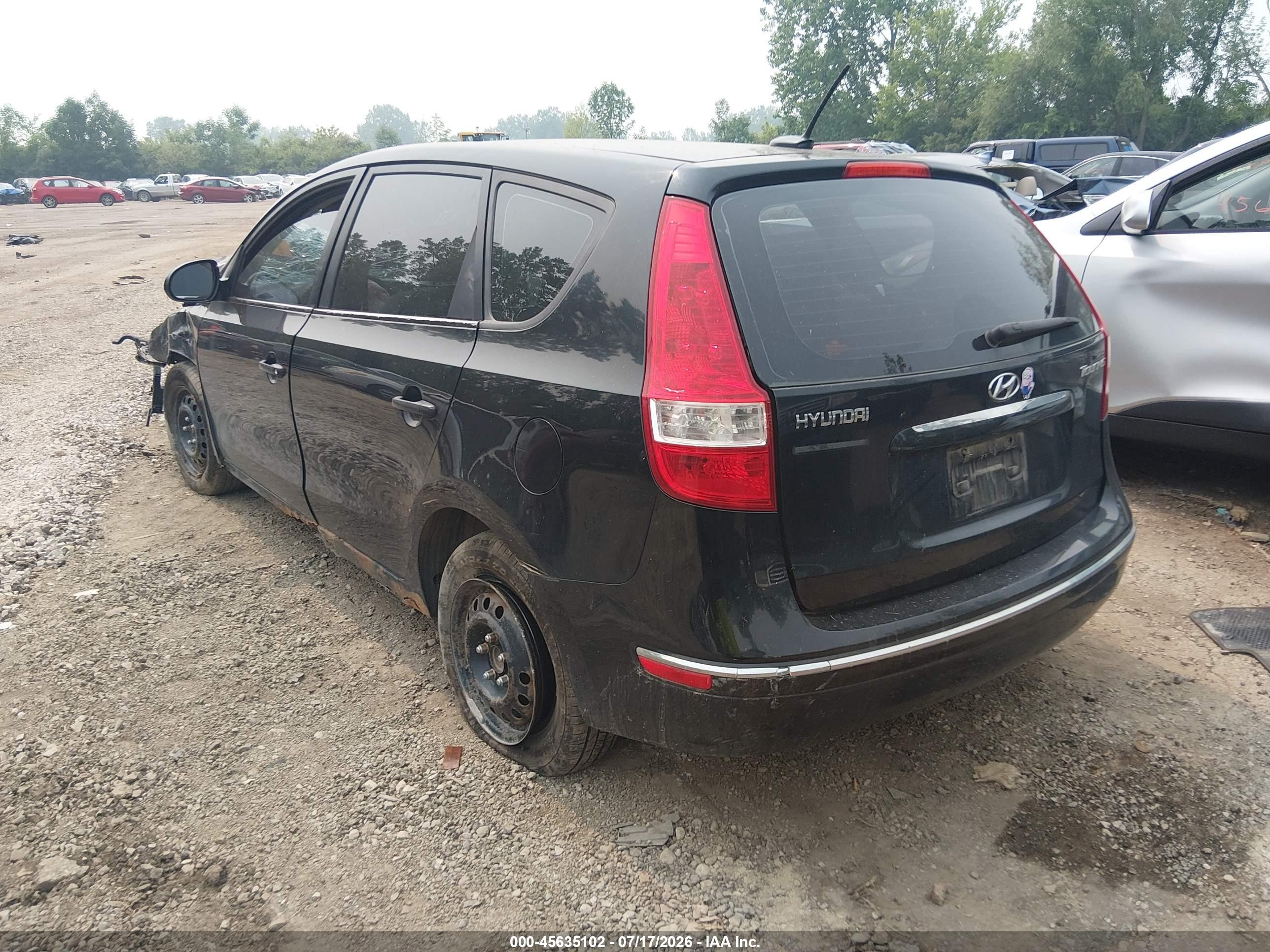 2010 Hyundai Elantra Touring Gls Black vin: KMHDB8AE3AU072451