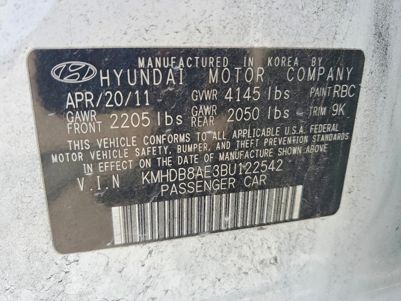 2011 Hyundai Elantra Touring Gls White vin: KMHDB8AE3BU122542