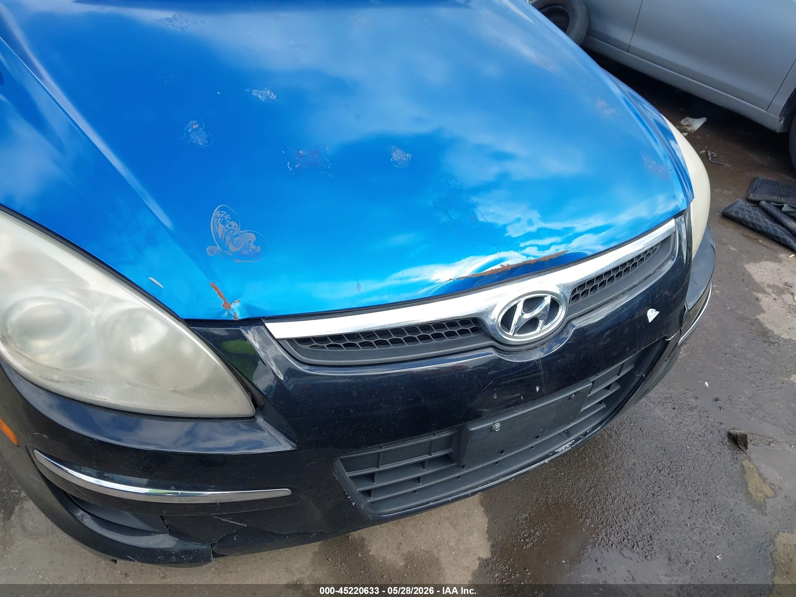 2010 Hyundai Elantra Touring Gls Blue vin: KMHDB8AE4AU080672