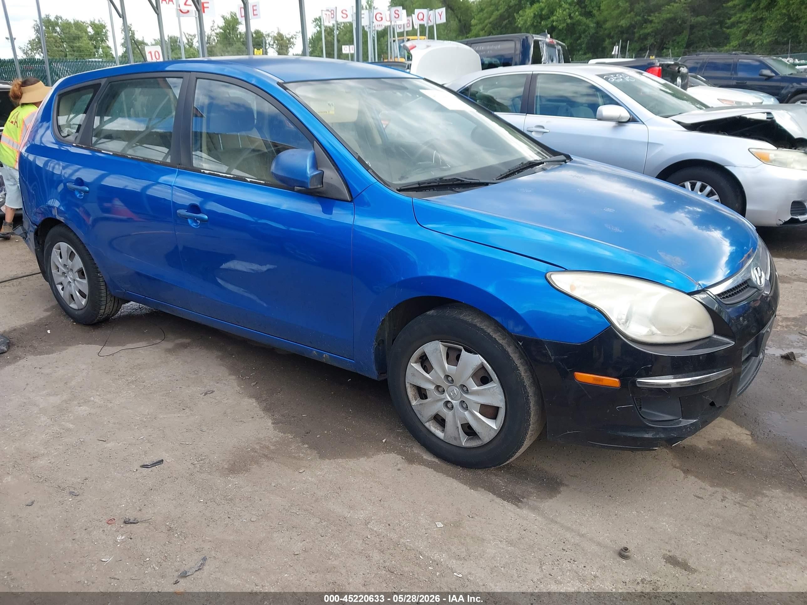 2010 Hyundai Elantra Touring Gls Blue vin: KMHDB8AE4AU080672