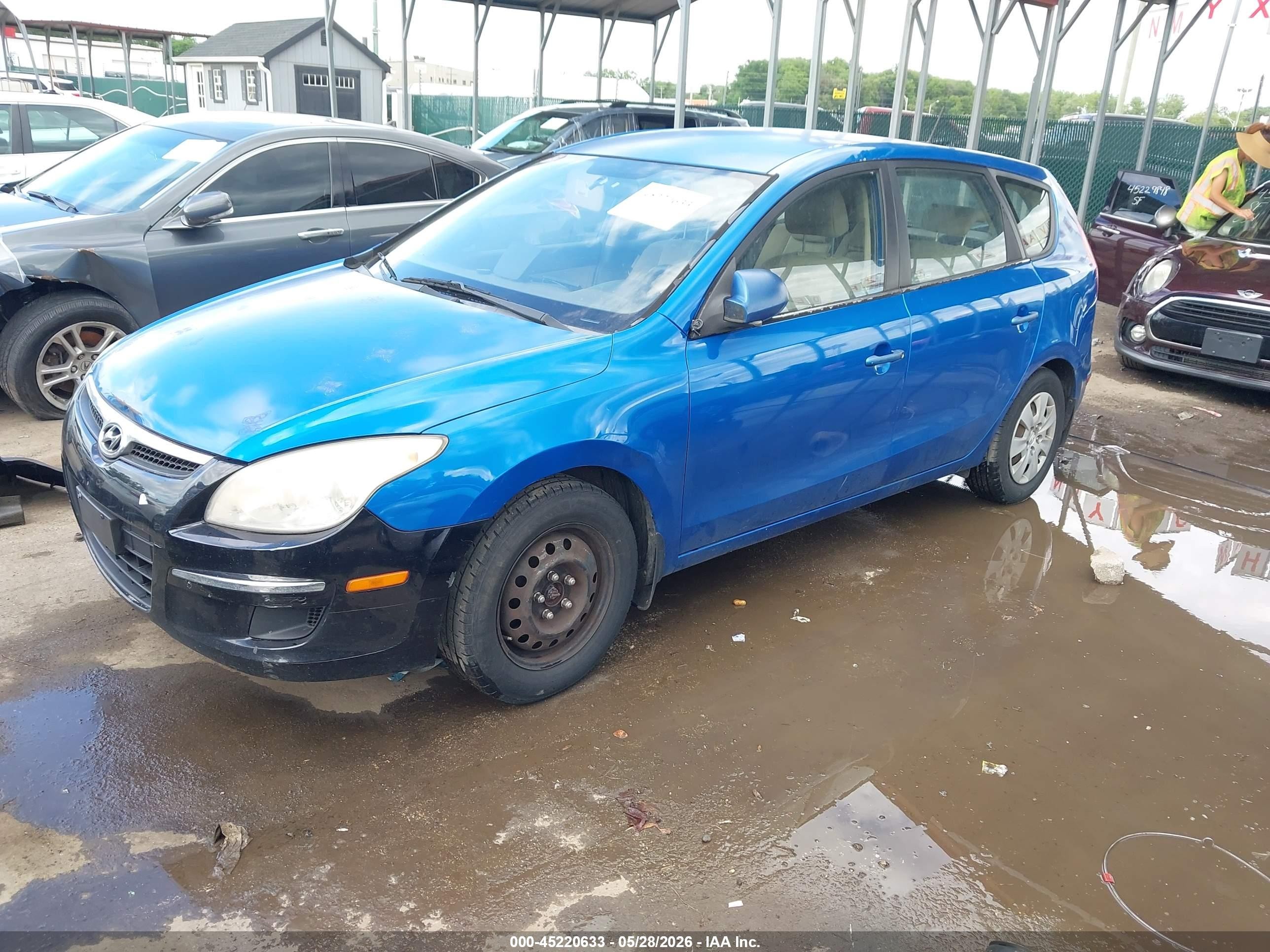 2010 Hyundai Elantra Touring Gls Blue vin: KMHDB8AE4AU080672