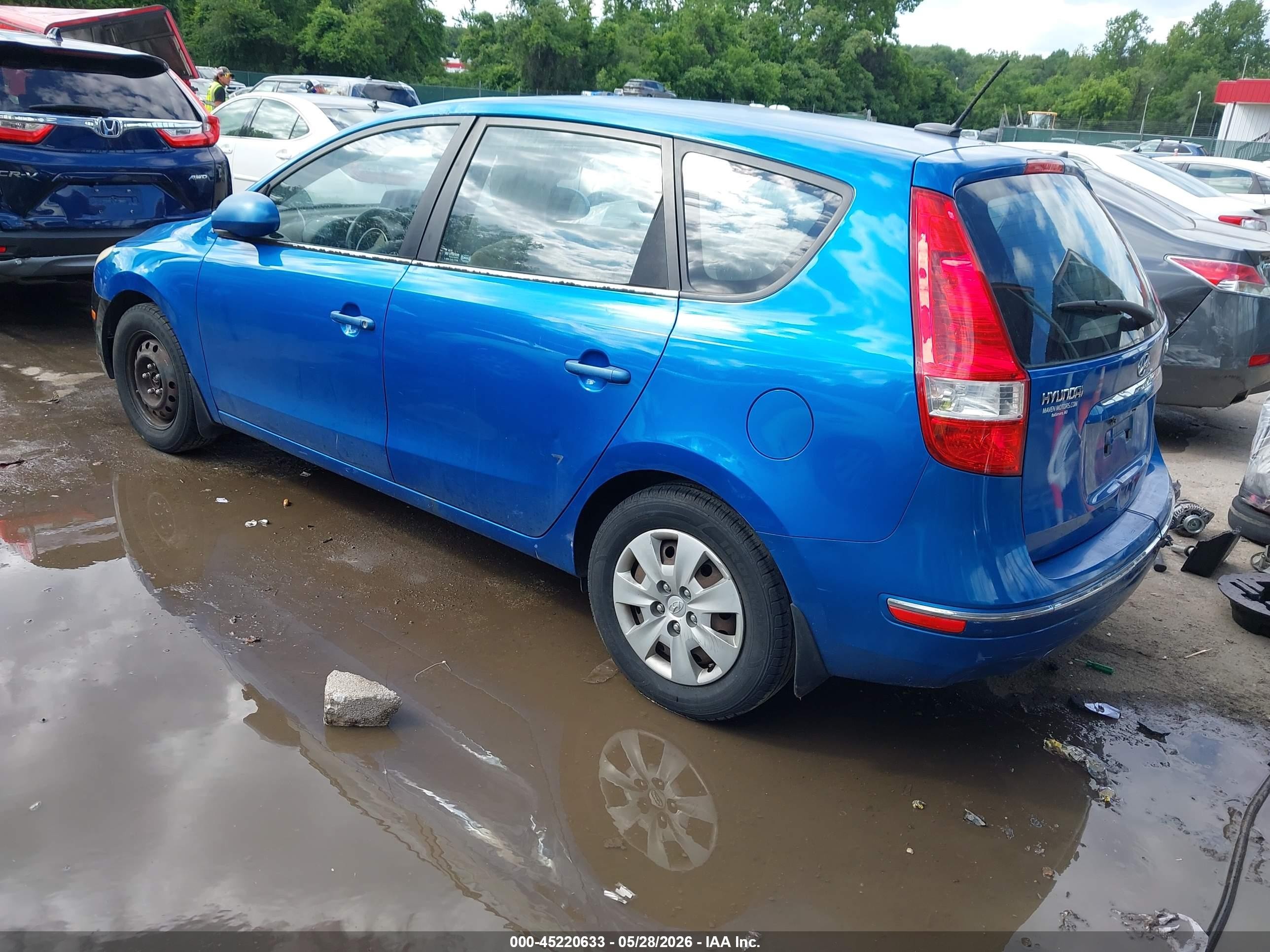 2010 Hyundai Elantra Touring Gls Blue vin: KMHDB8AE4AU080672