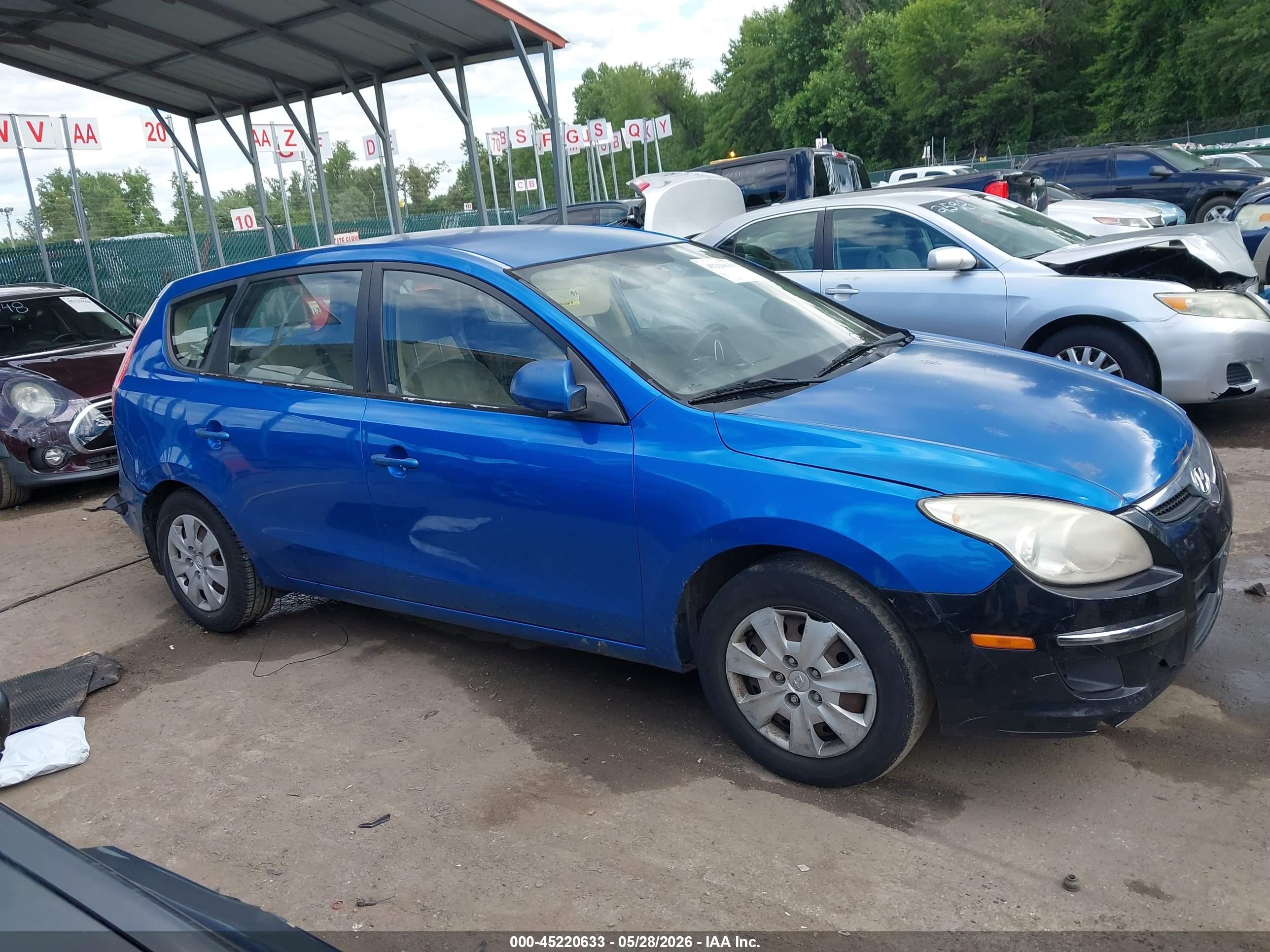 2010 Hyundai Elantra Touring Gls Blue vin: KMHDB8AE4AU080672