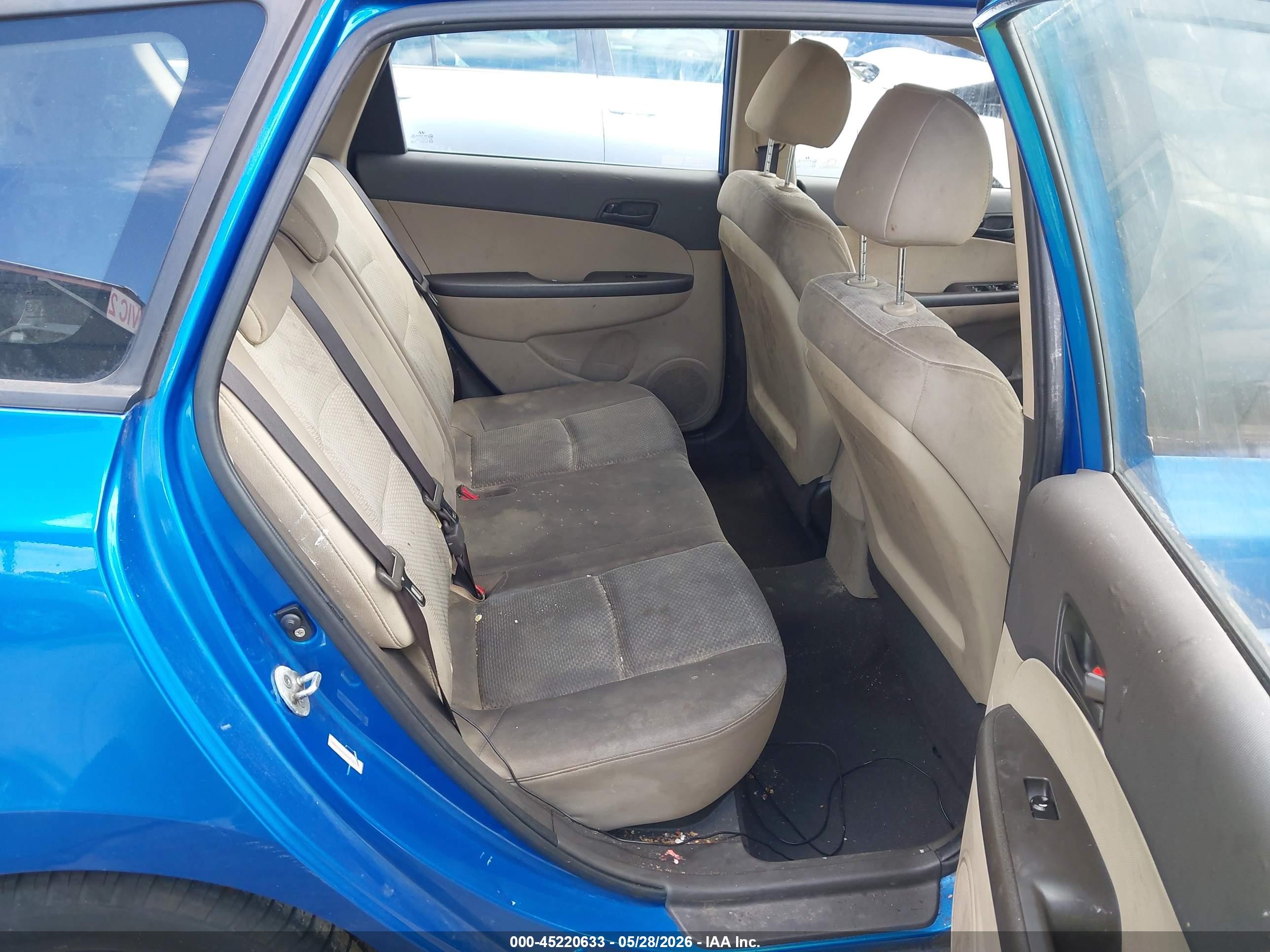 2010 Hyundai Elantra Touring Gls Blue vin: KMHDB8AE4AU080672