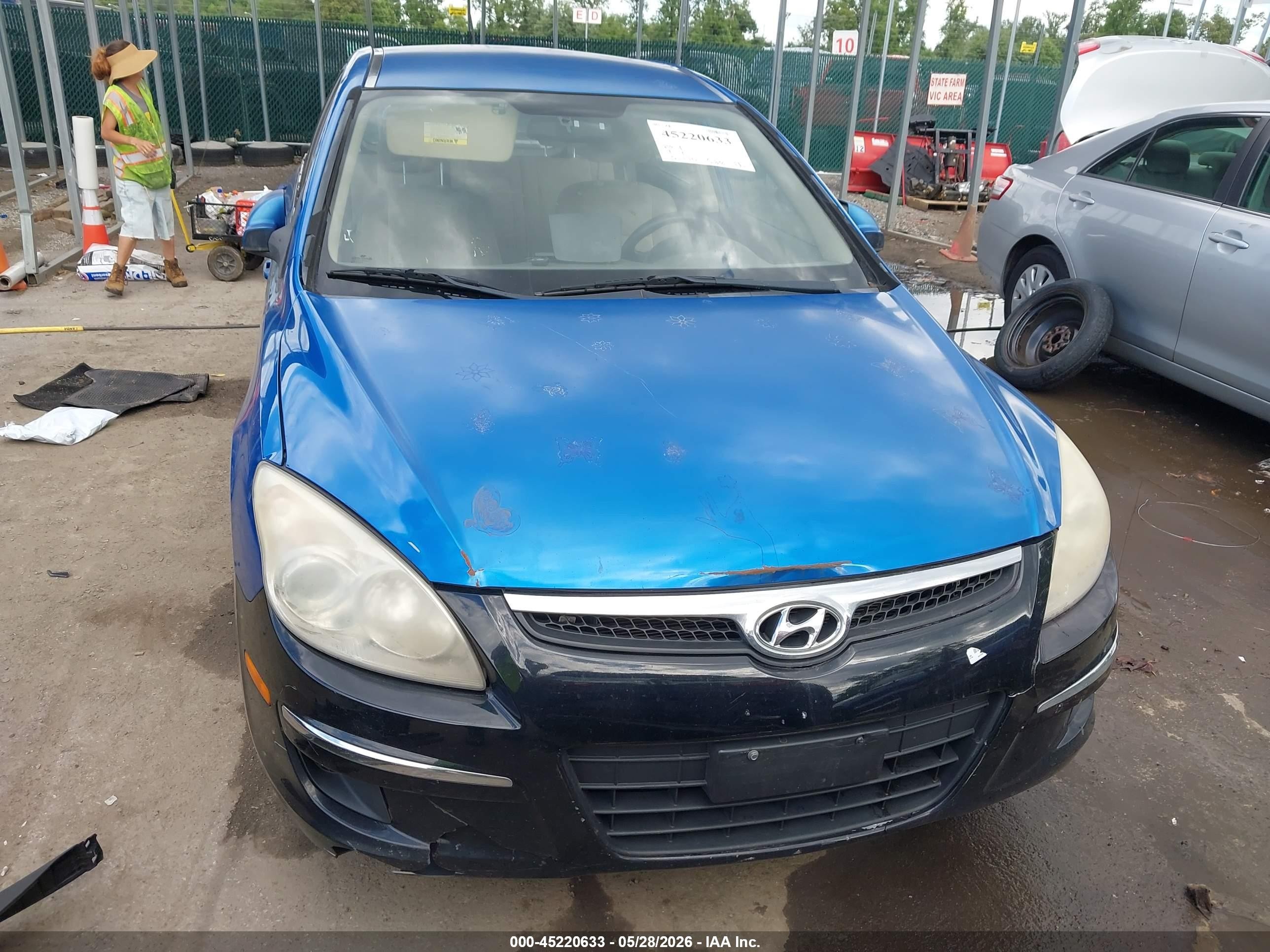 2010 Hyundai Elantra Touring Gls Blue vin: KMHDB8AE4AU080672