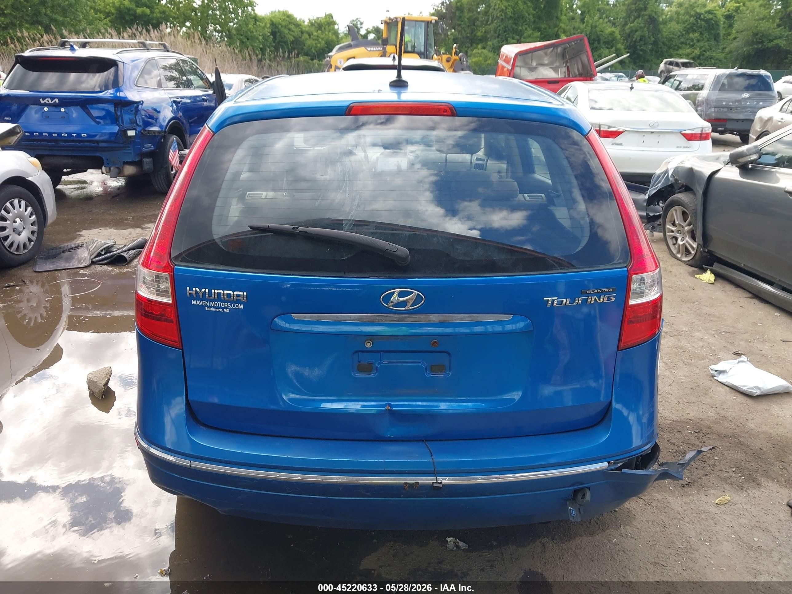 2010 Hyundai Elantra Touring Gls Blue vin: KMHDB8AE4AU080672
