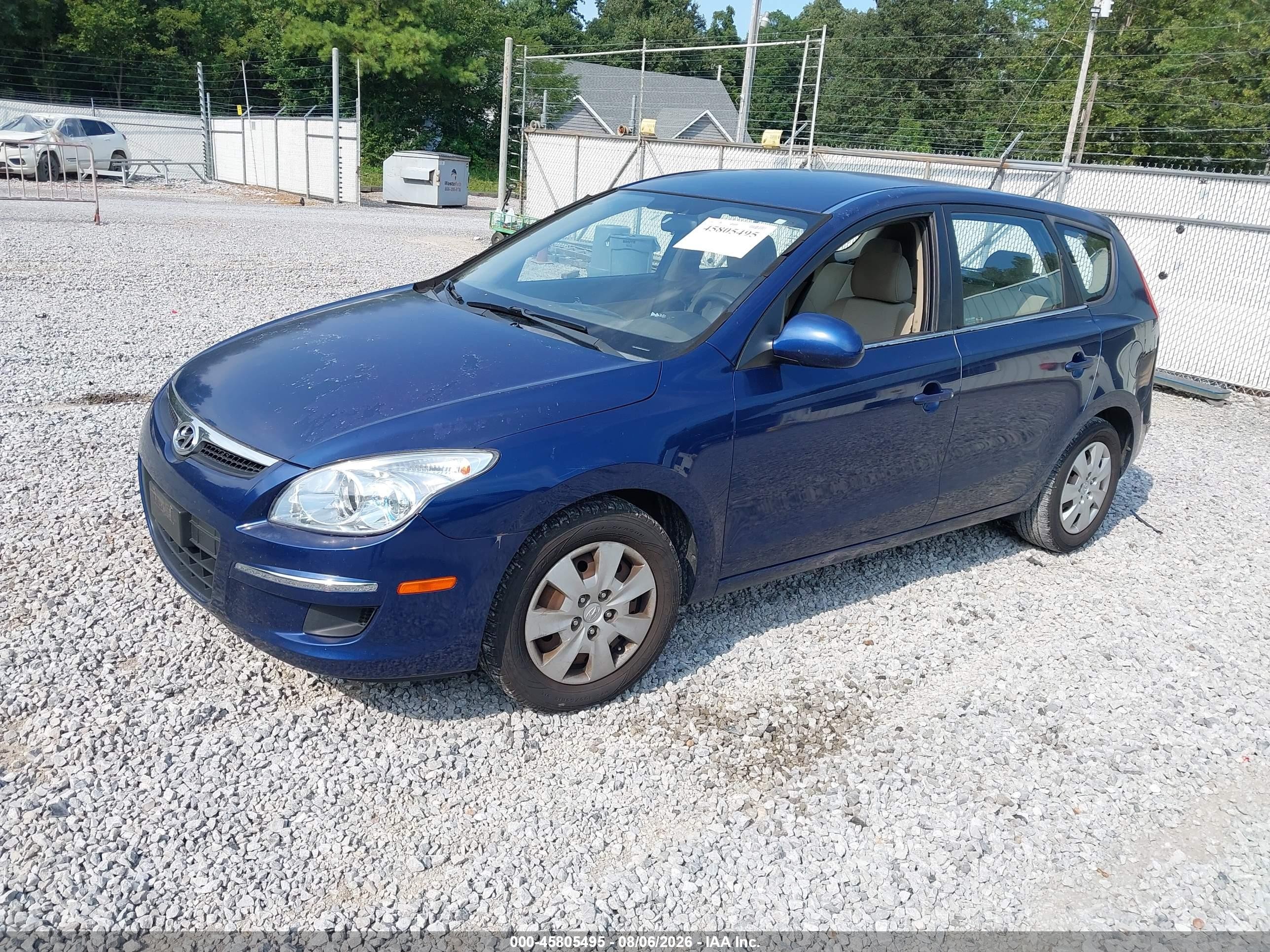 2011 Hyundai Elantra Touring Gls Blue vin: KMHDB8AE4BU106415