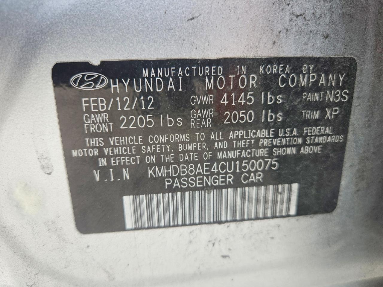 2012 Hyundai Elantra Touring Gls Silver vin: KMHDB8AE4CU150075