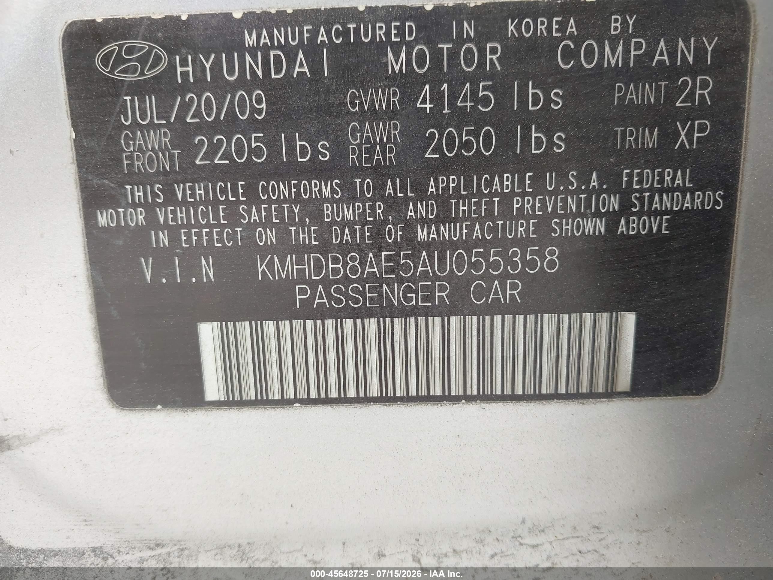2010 Hyundai Elantra Touring Gls Серебряный vin: KMHDB8AE5AU055358