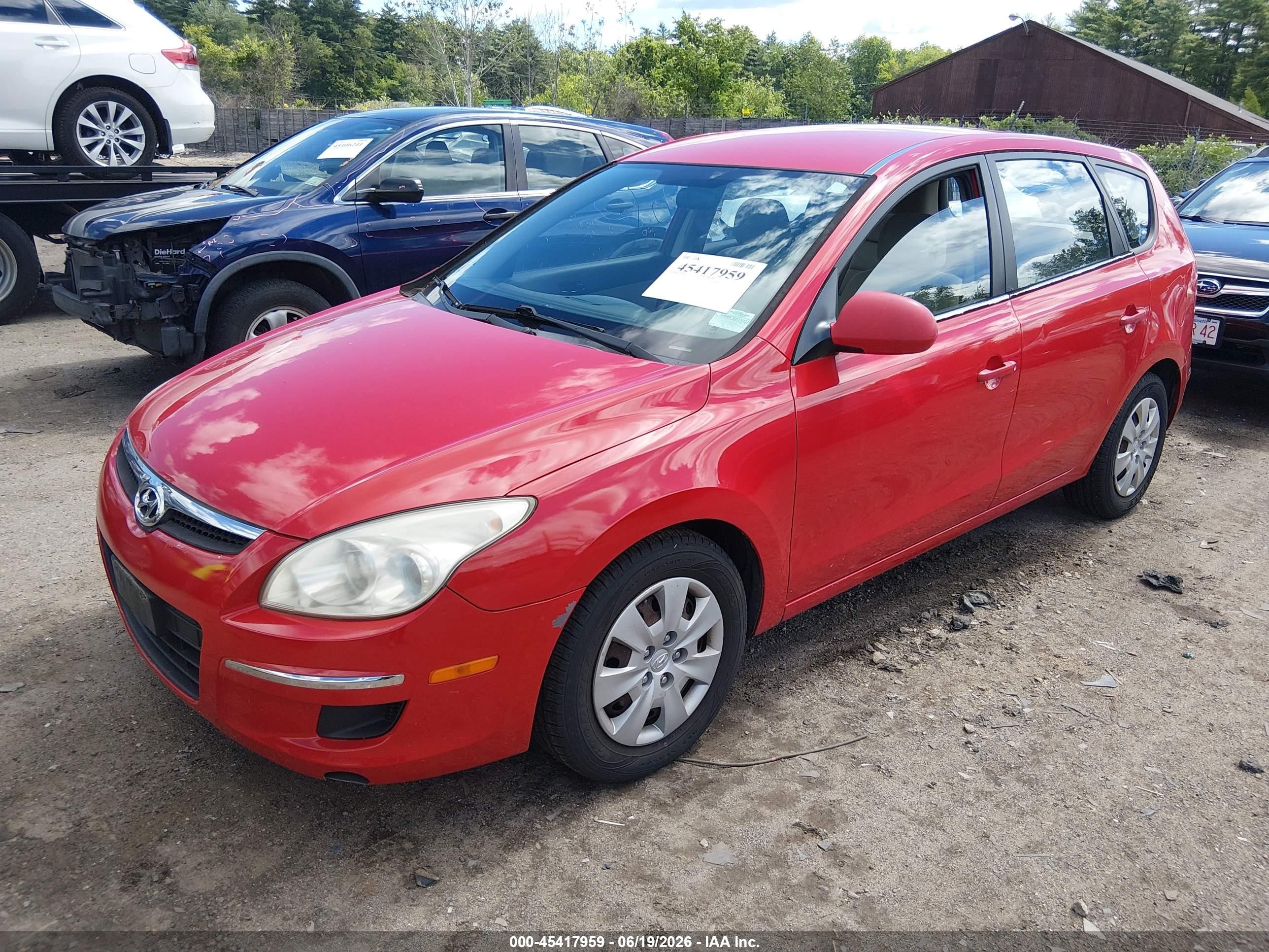 2010 Hyundai Elantra Touring Gls Красный vin: KMHDB8AE5AU085556