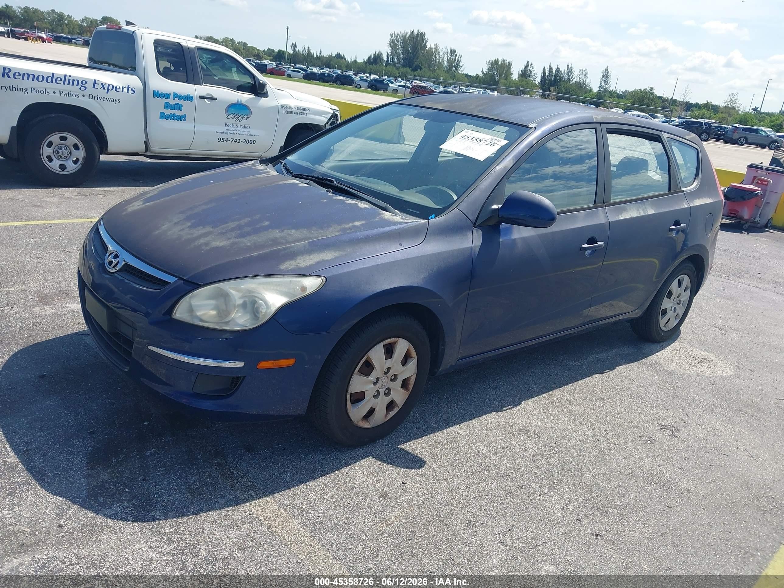 2011 Hyundai Elantra Touring Gls Blue vin: KMHDB8AE5BU106651