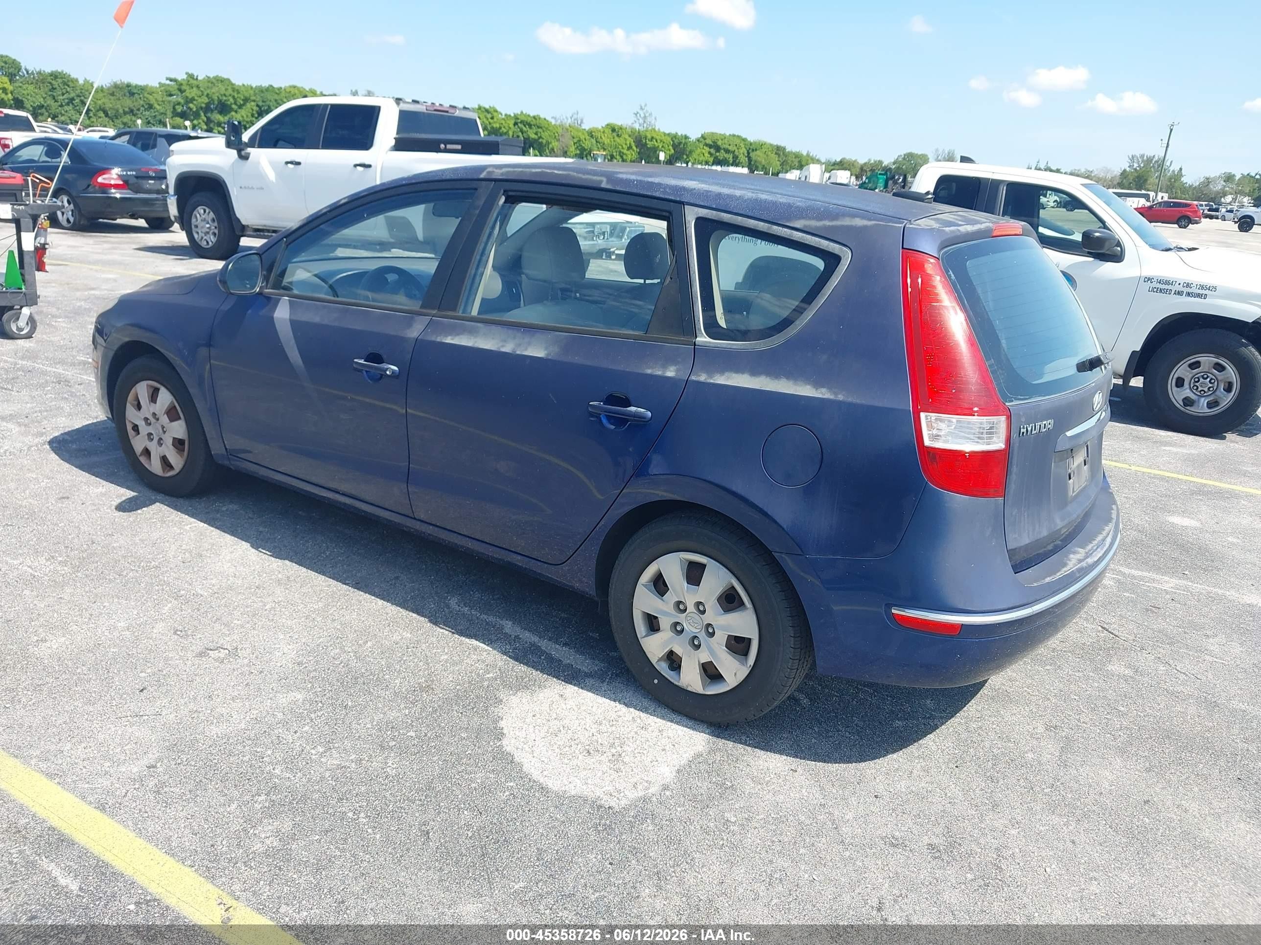 2011 Hyundai Elantra Touring Gls Blue vin: KMHDB8AE5BU106651