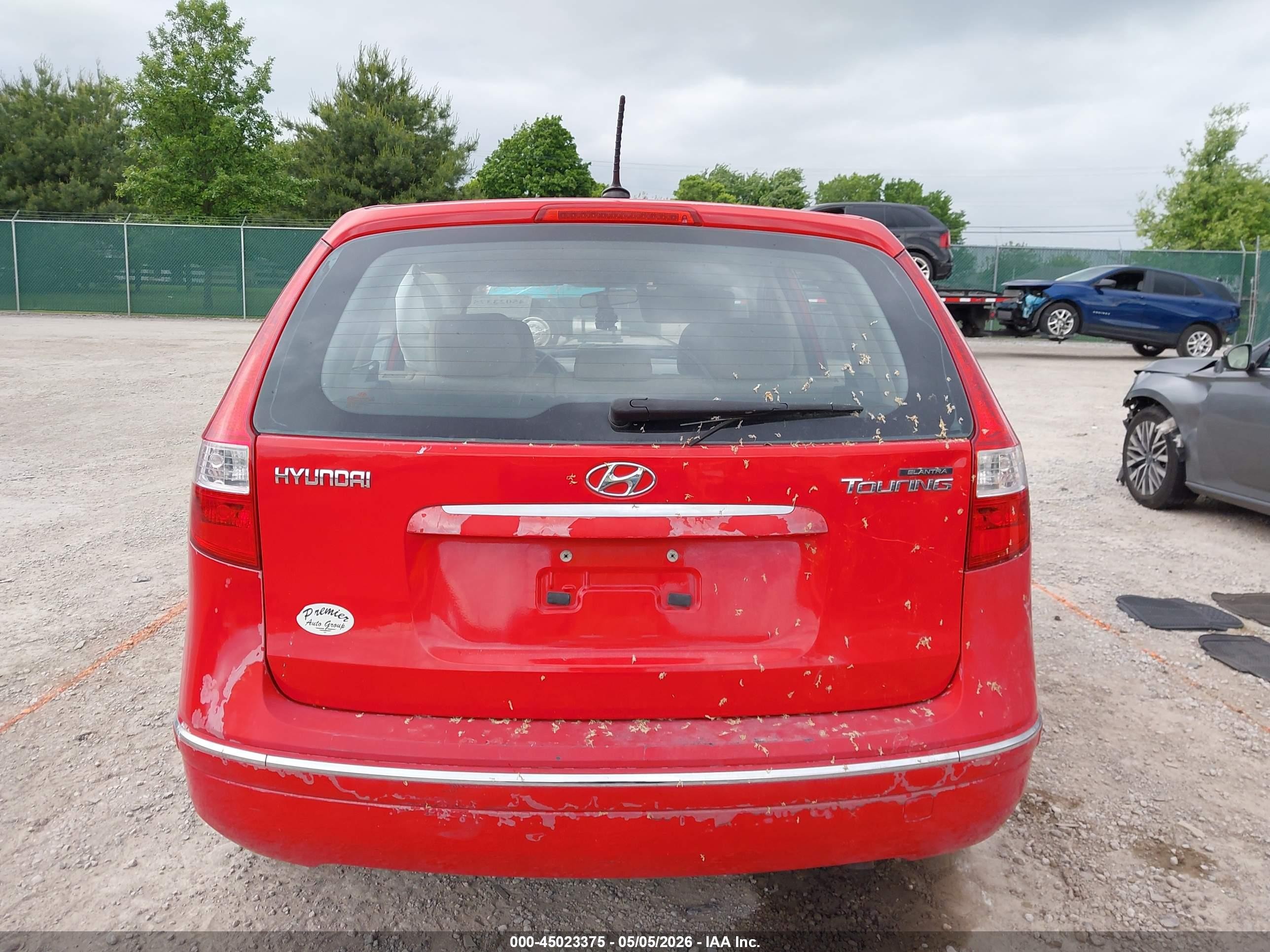 2012 Hyundai Elantra Touring Gls Красный vin: KMHDB8AE5CU128134